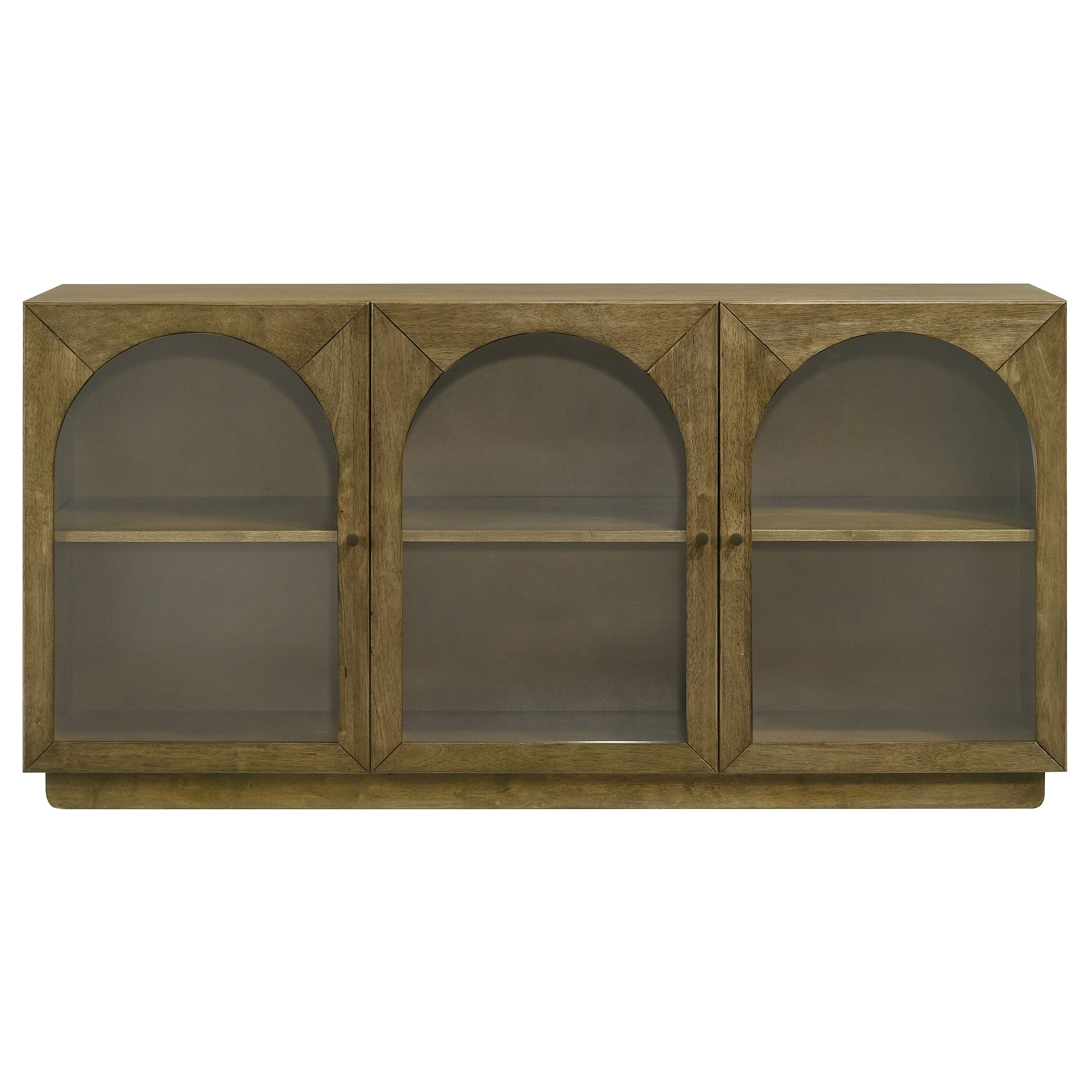 Castlewood 71-inch Dining Sideboard Buffet Server Brown Oak — view 3
