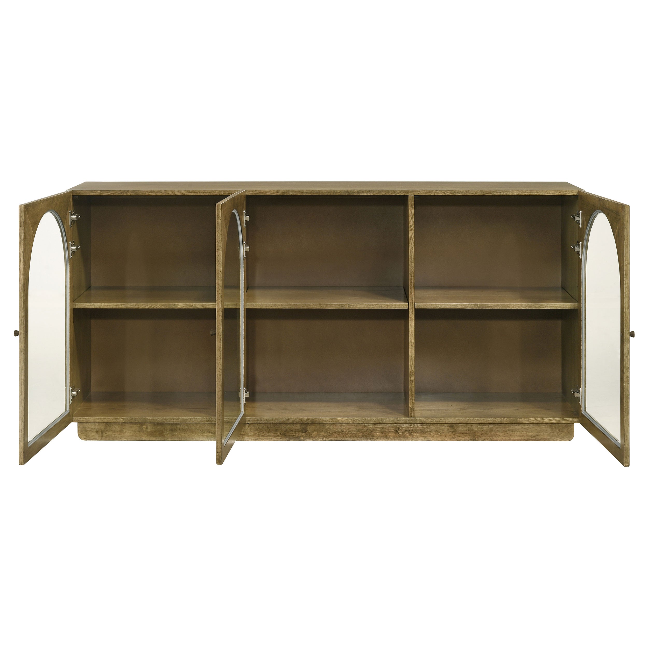 Castlewood 71-inch Dining Sideboard Buffet Server Brown Oak — view 4
