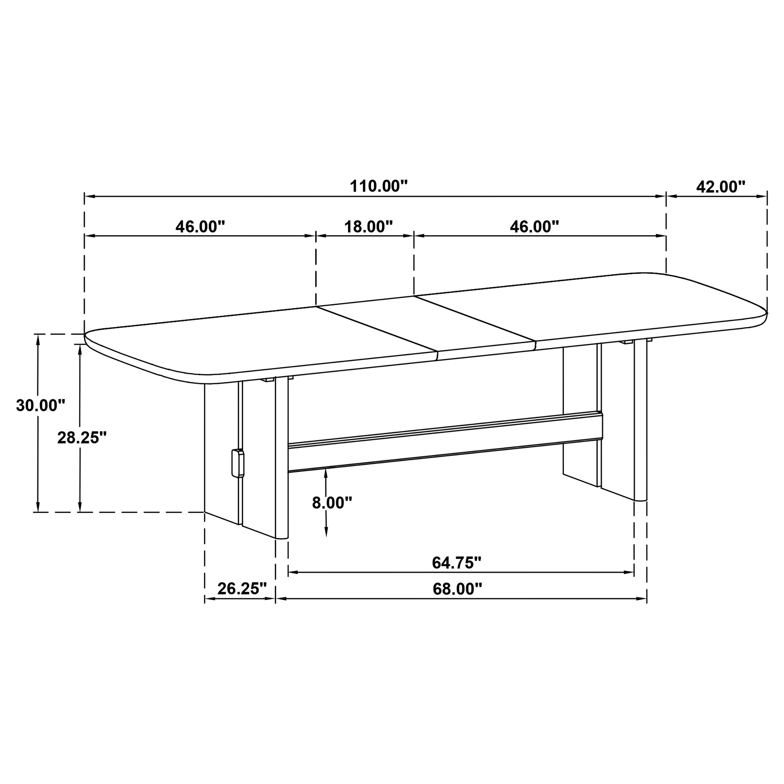 Kailani 7-piece Rectangular Wood Dining Table Set Beige Oak — view 14