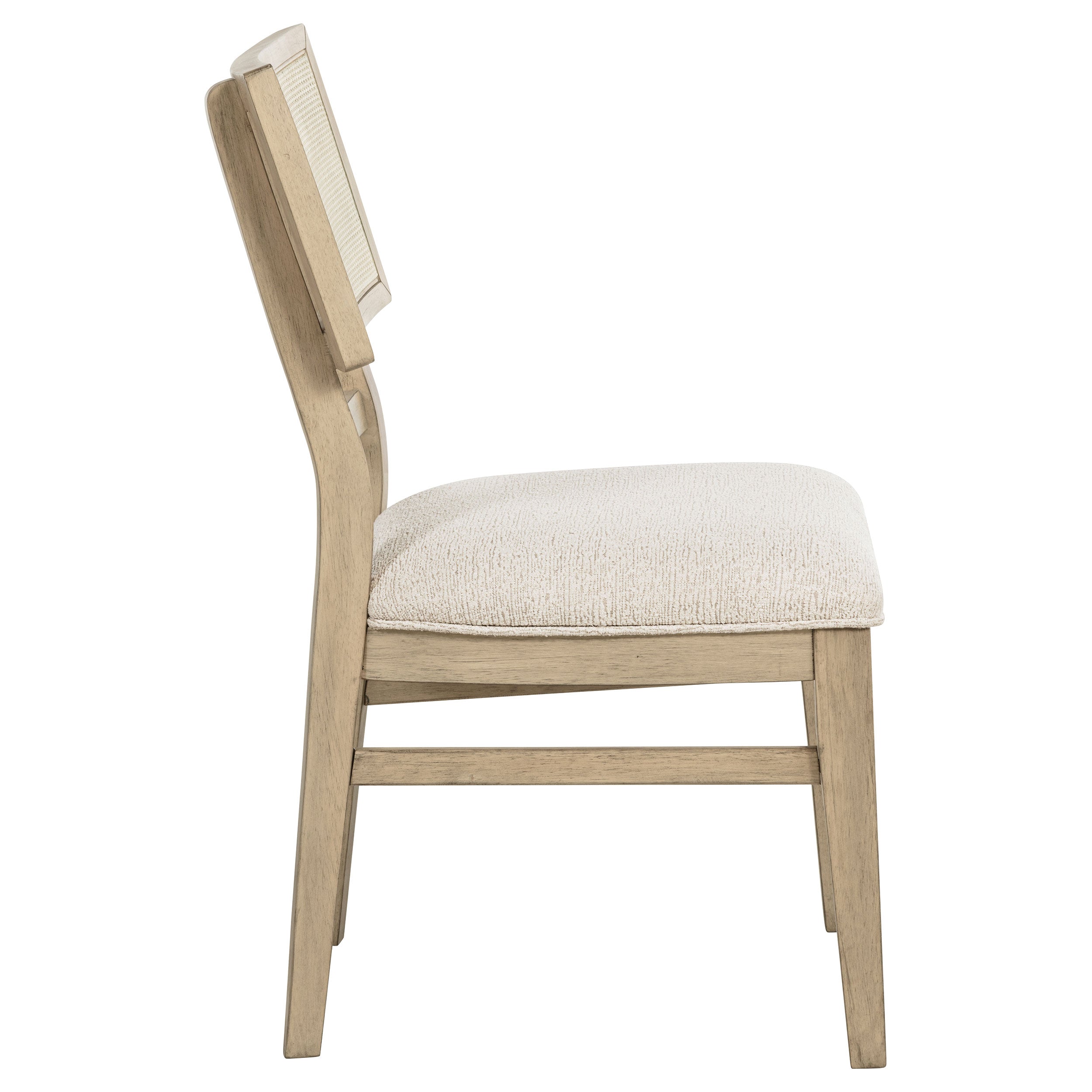 Kailani Rattan Cane Dining Side Chair Beige Oak (Set of 2) — view 10