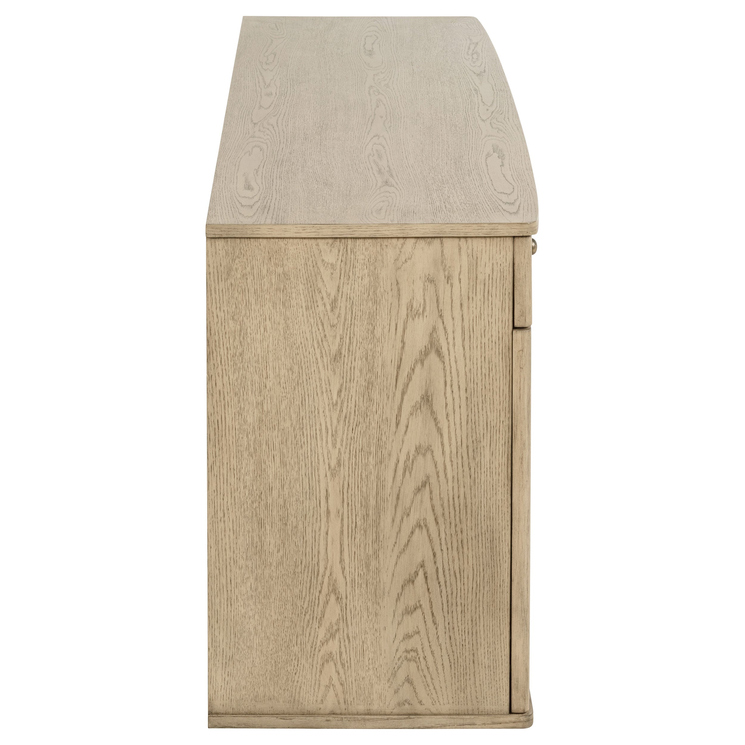 Kailani 4-door Cane Sideboard Buffet Cabinet Beige Oak — view 10
