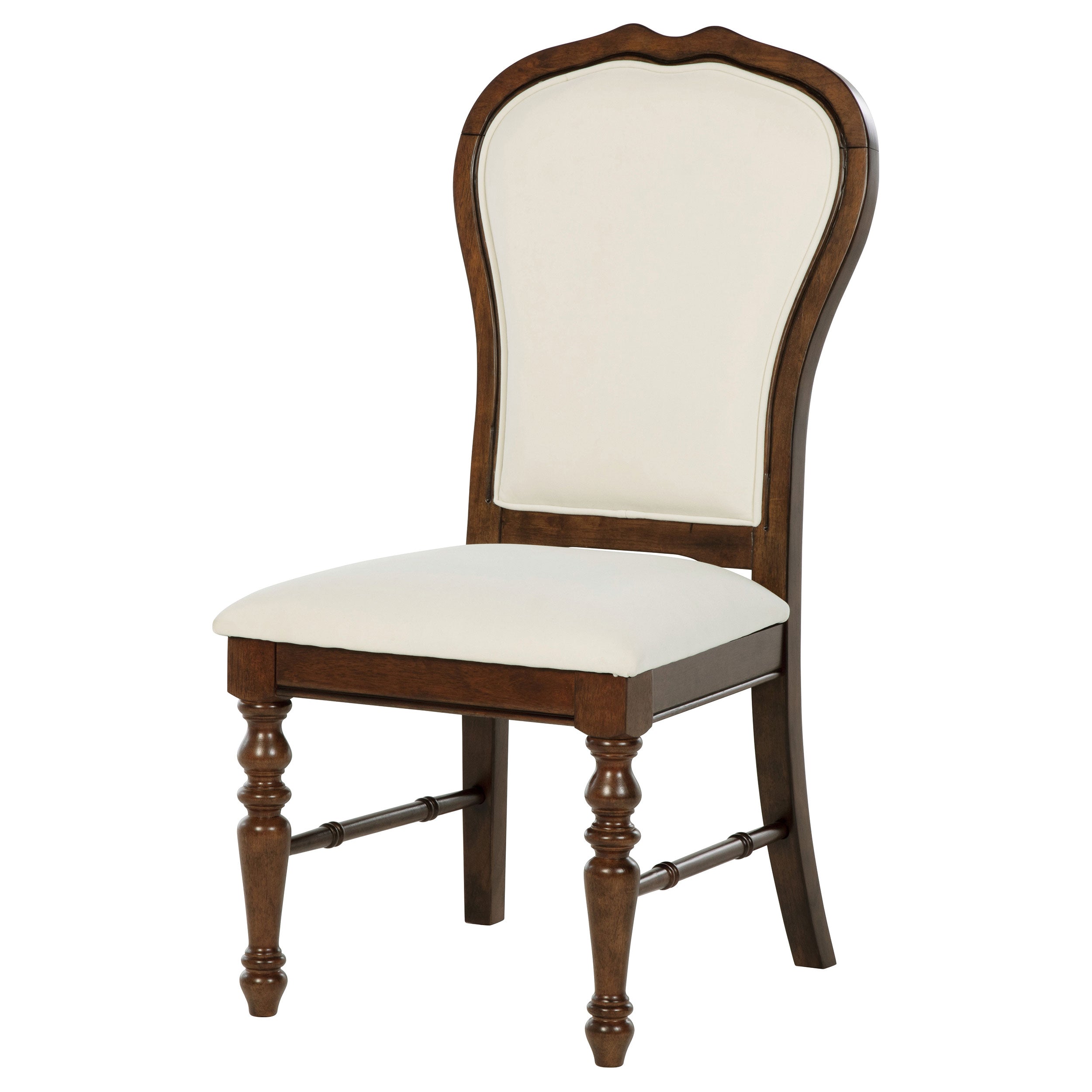 Landon Upholstered Dining Side Chair Rich Brown (Set of 2) — view 5