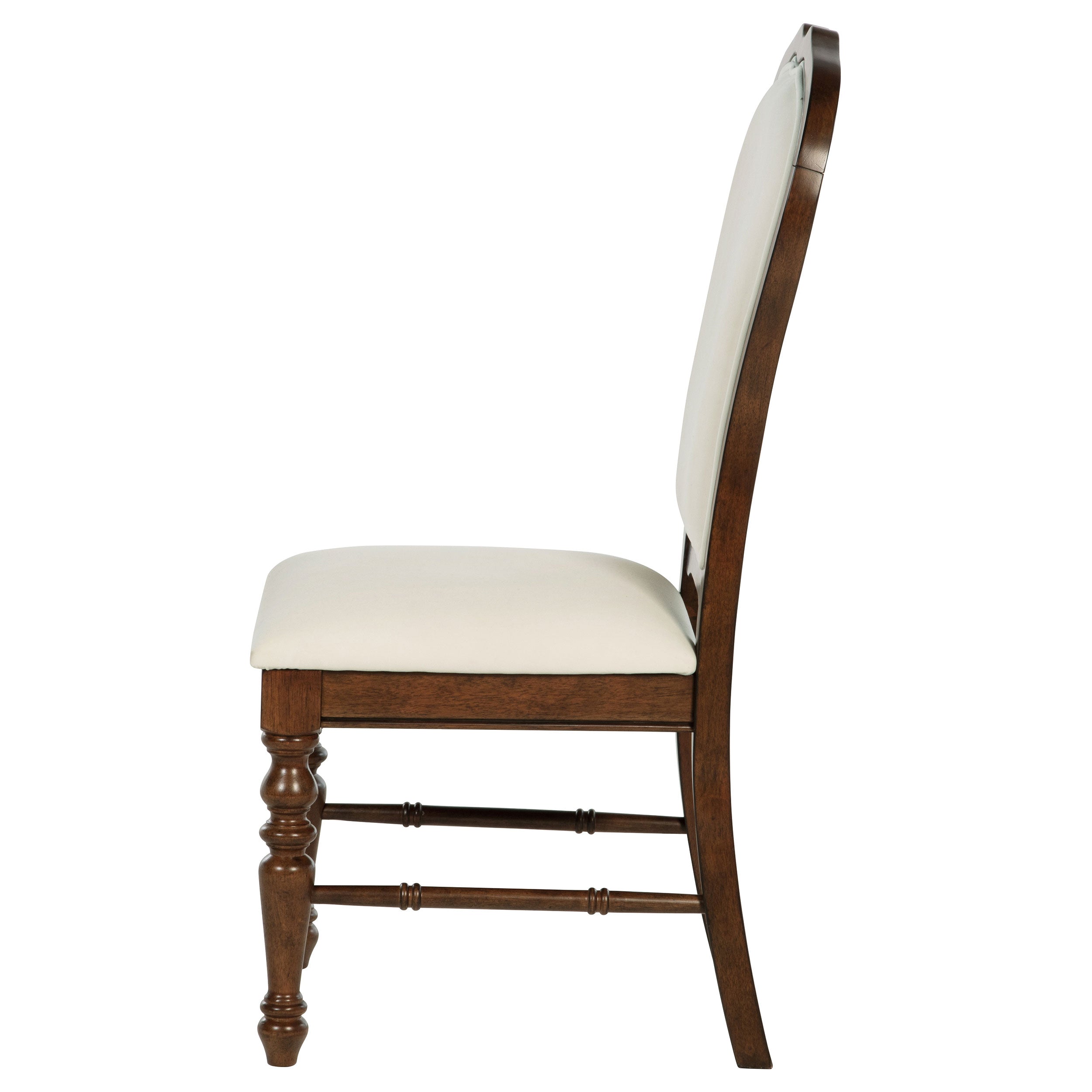 Landon Upholstered Dining Side Chair Rich Brown (Set of 2) — view 6