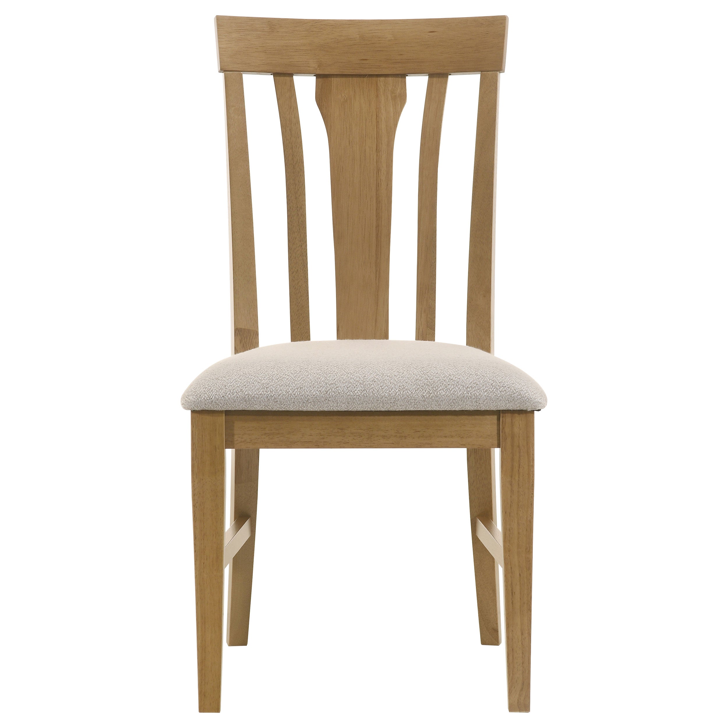 Hartville 7-piece Round Dining Table Set Natural Light Brown — view 8