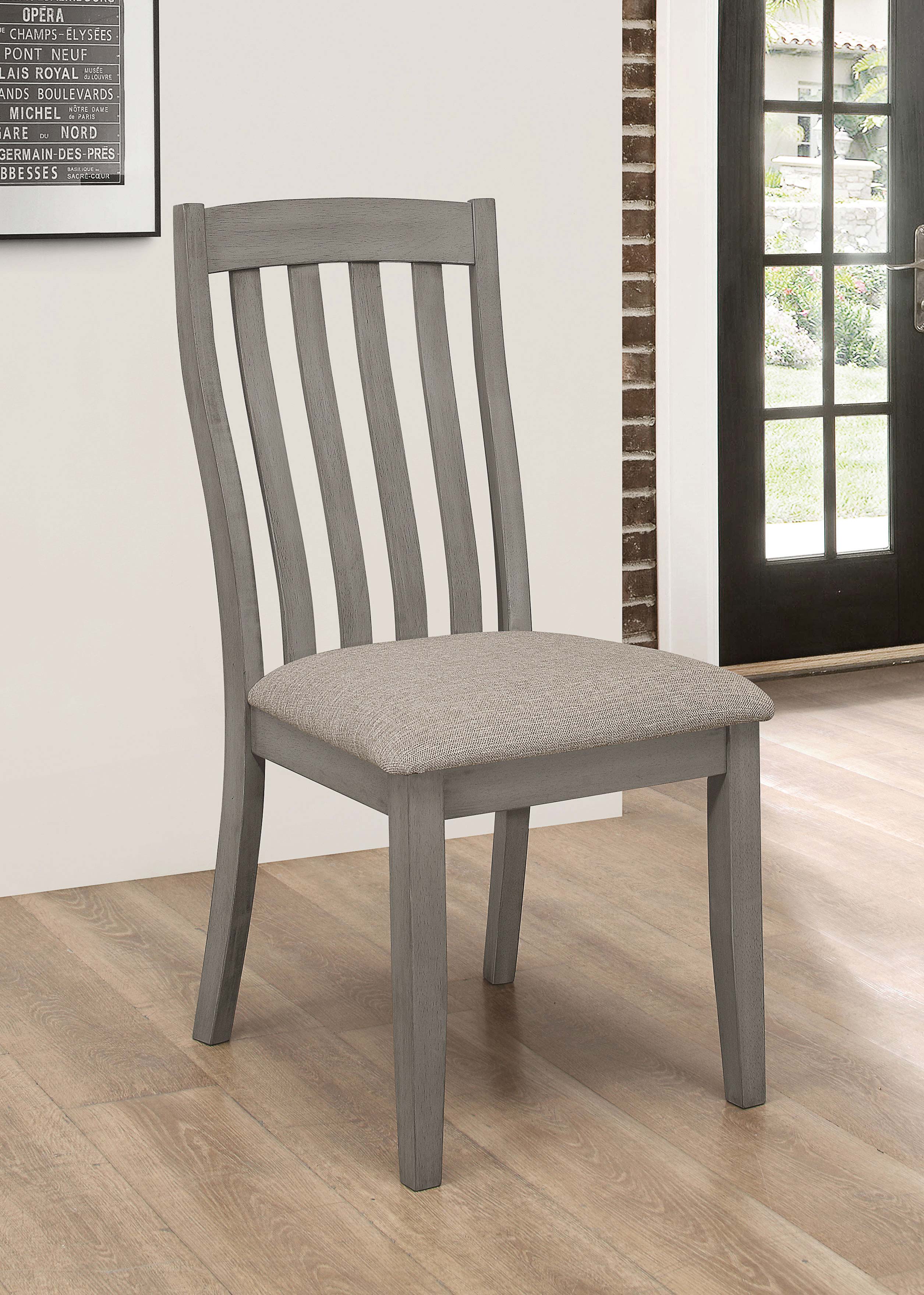 Nogales Wood Dining Side Chair Coastal Grey (Set of 2) — view 2