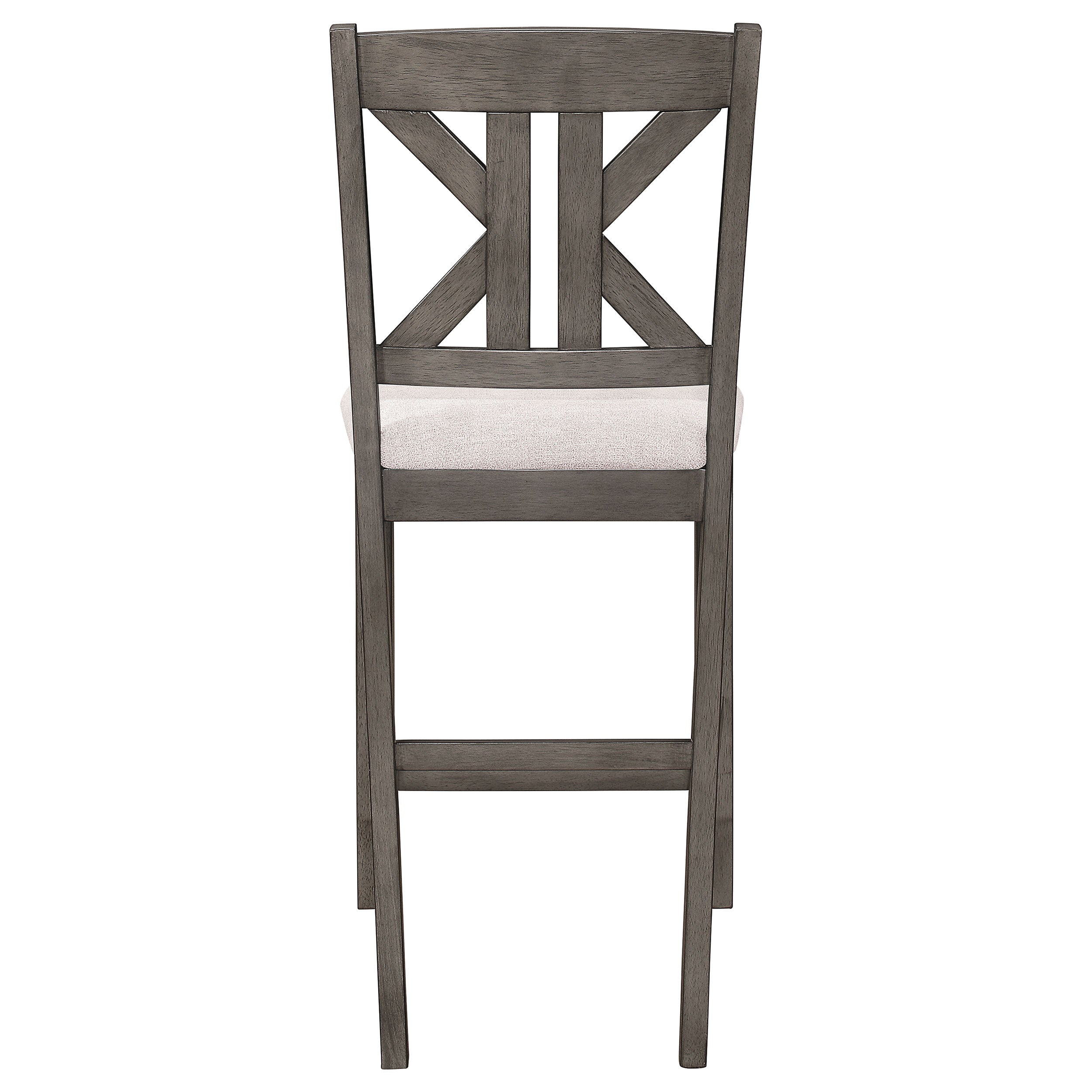 Athens Wood Counter Chair with Cushion Barn Grey (Set of 2) — view 7