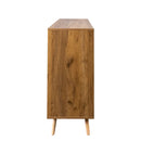 Sideboard Buffet Cabinet With 3 Drawers & 2 Doors, Buffet Cabinet With Adjustable Shelves For For Living Room Dining Room Hallway, Kitchen - White