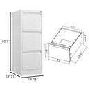 Durable Metal 3 Drawer File Cabinet With Lock For Office Storage