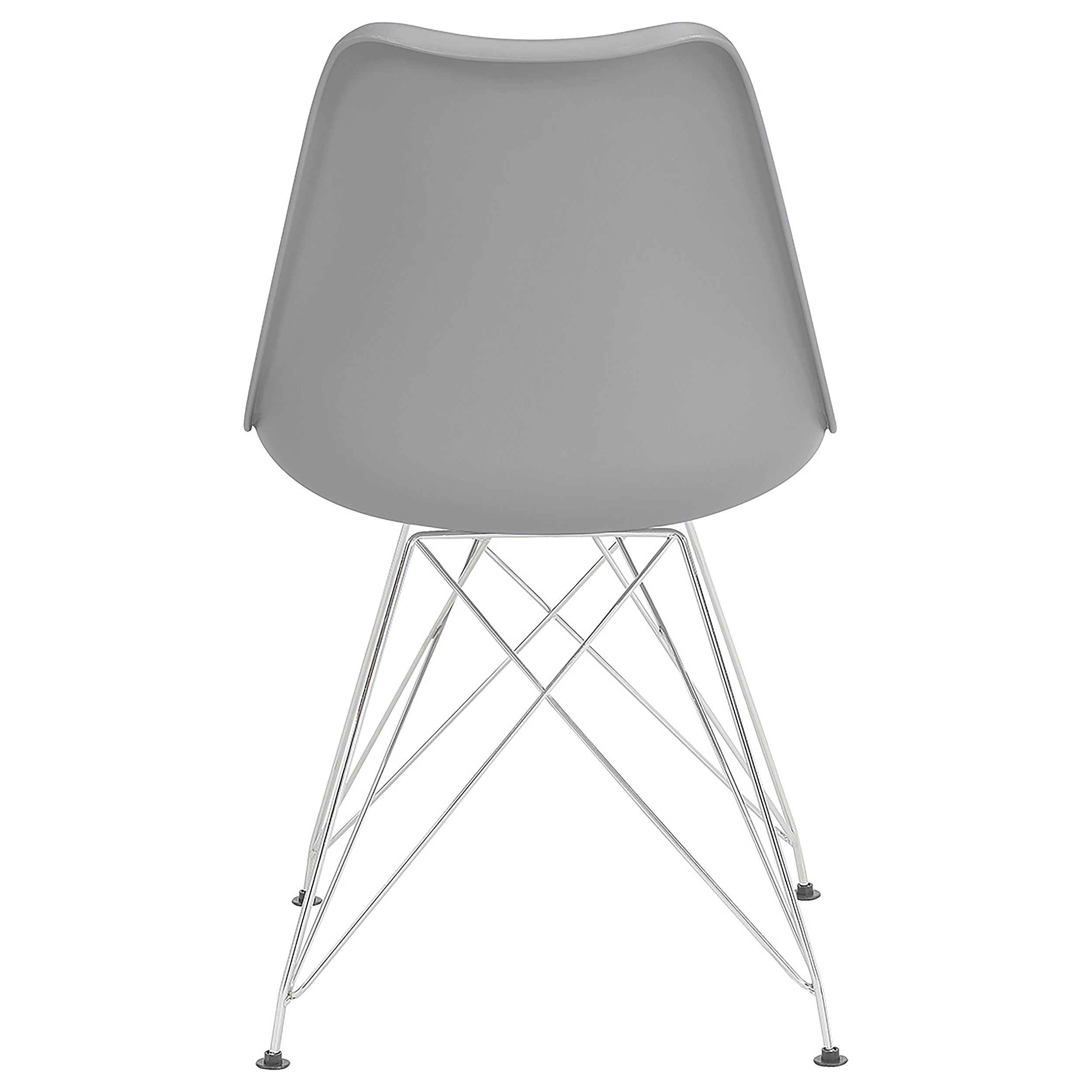 Juniper Polypropylene Dining Side Chair Grey (Set of 2) — view 8