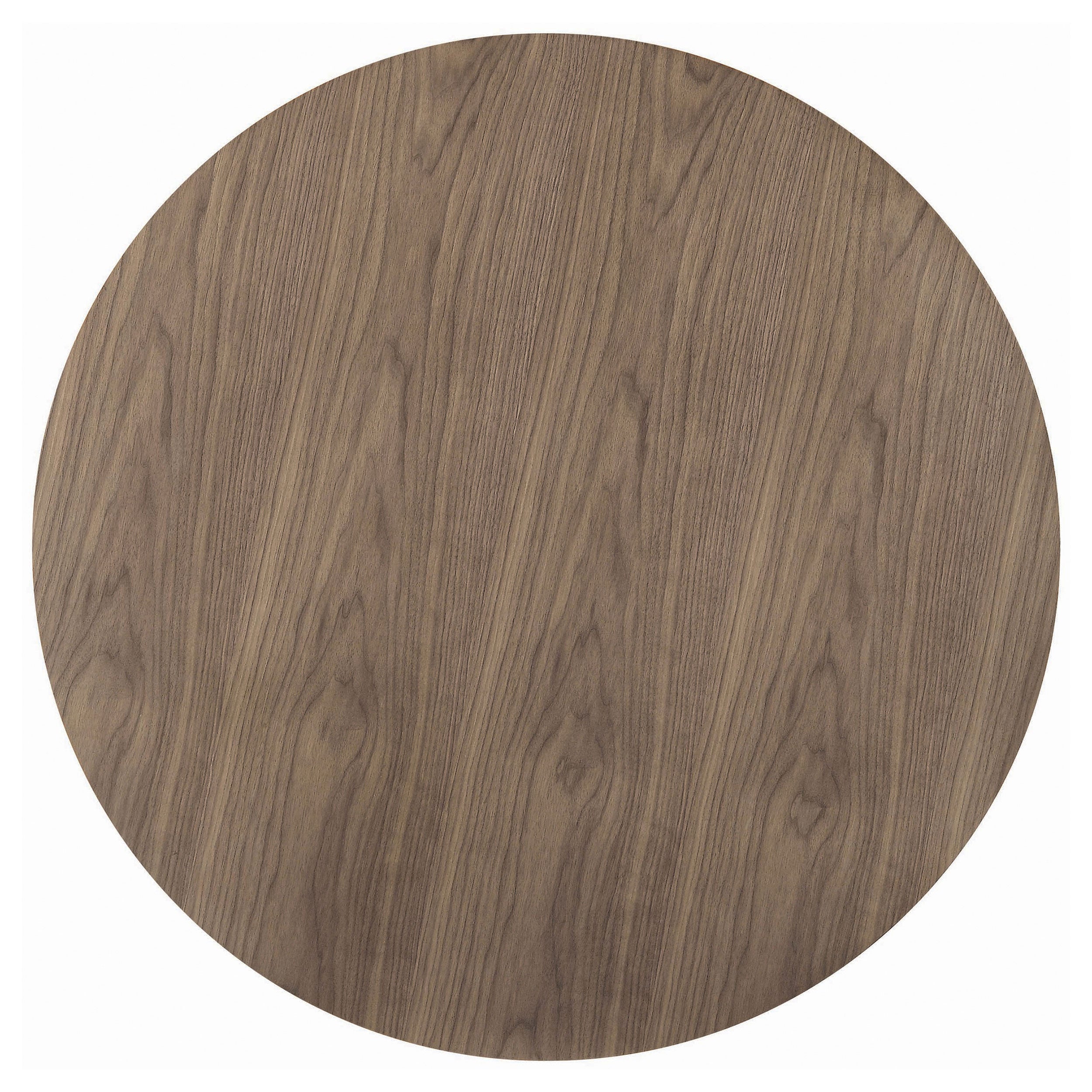 Cora Round 40-inch Wood Top Dining Table Brown Walnut — view 3