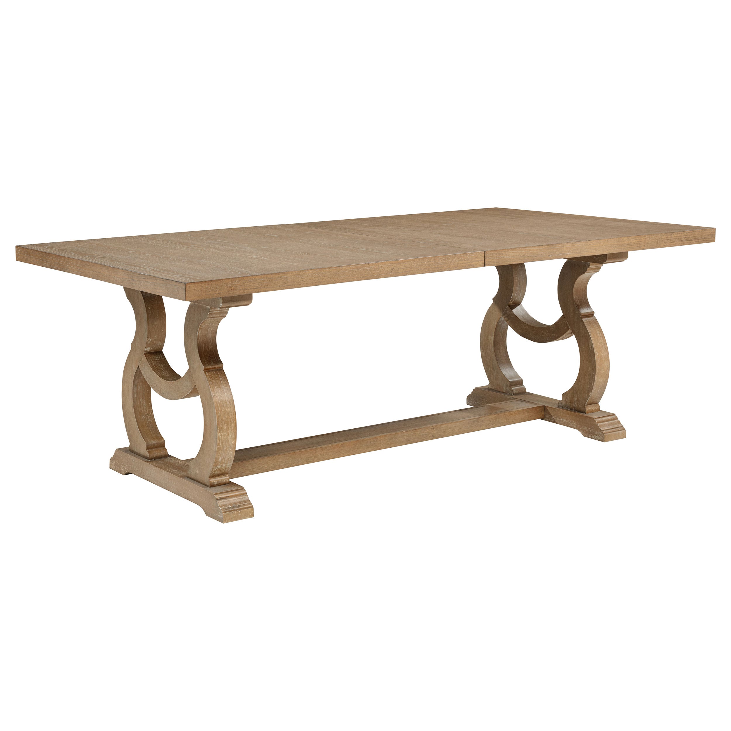 Brockway 104-inch Extension Leaf Dining Table Barley Brown — view 3