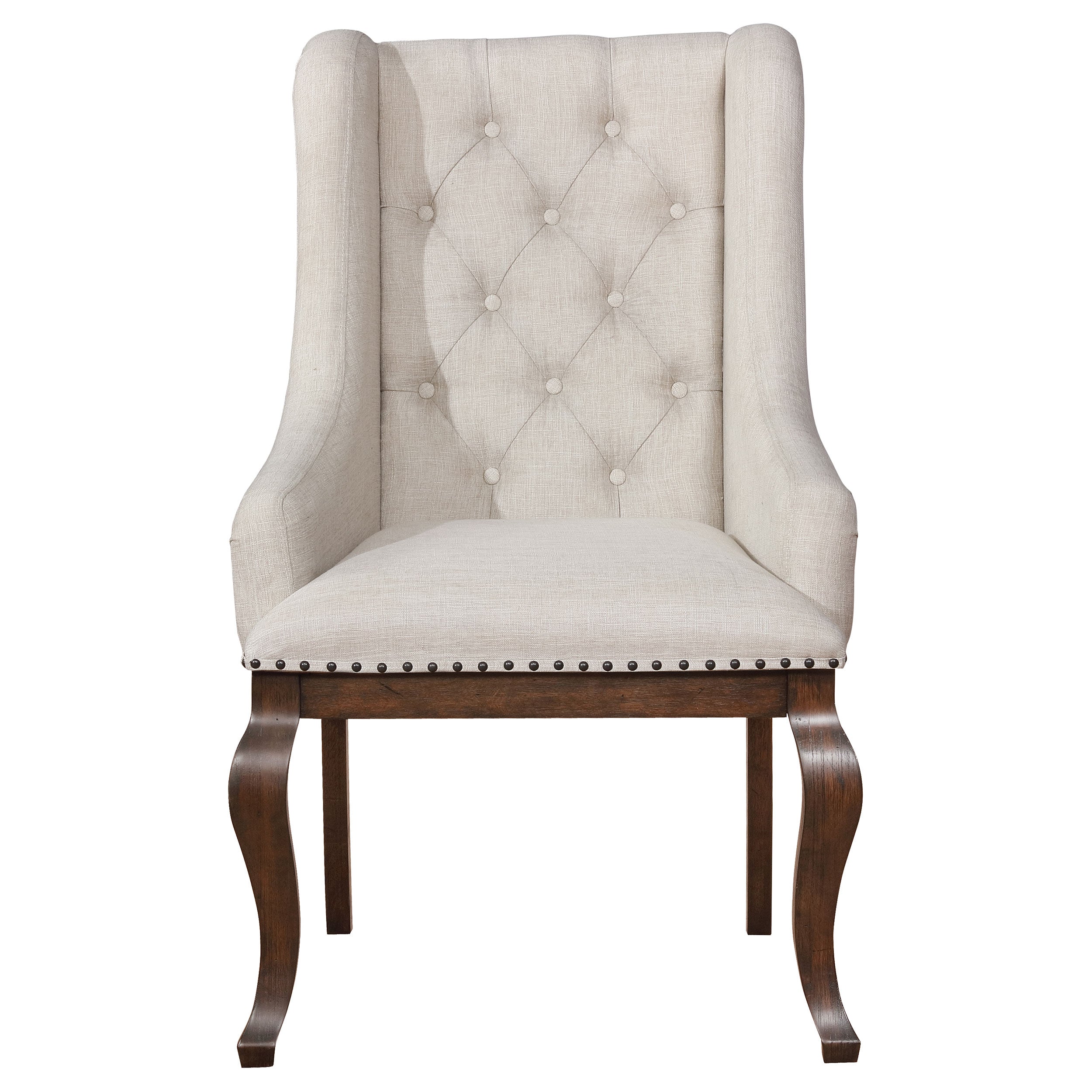 Brockway Upholstered Arm Chair Barley Java (Set of 2) — view 3