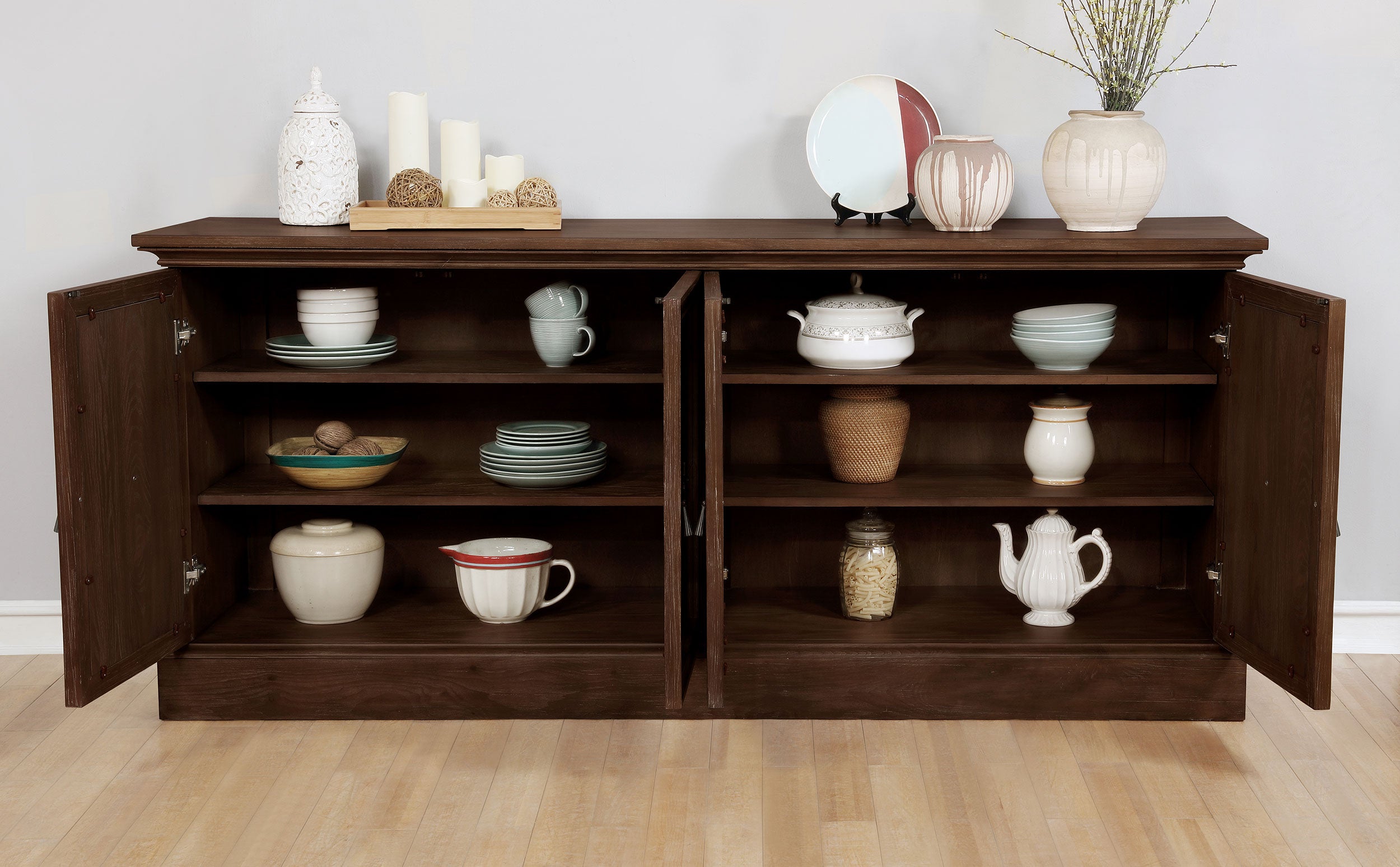 Brockway 4-door Dining Sideboard Buffet Cabinet Antique Java — view 3