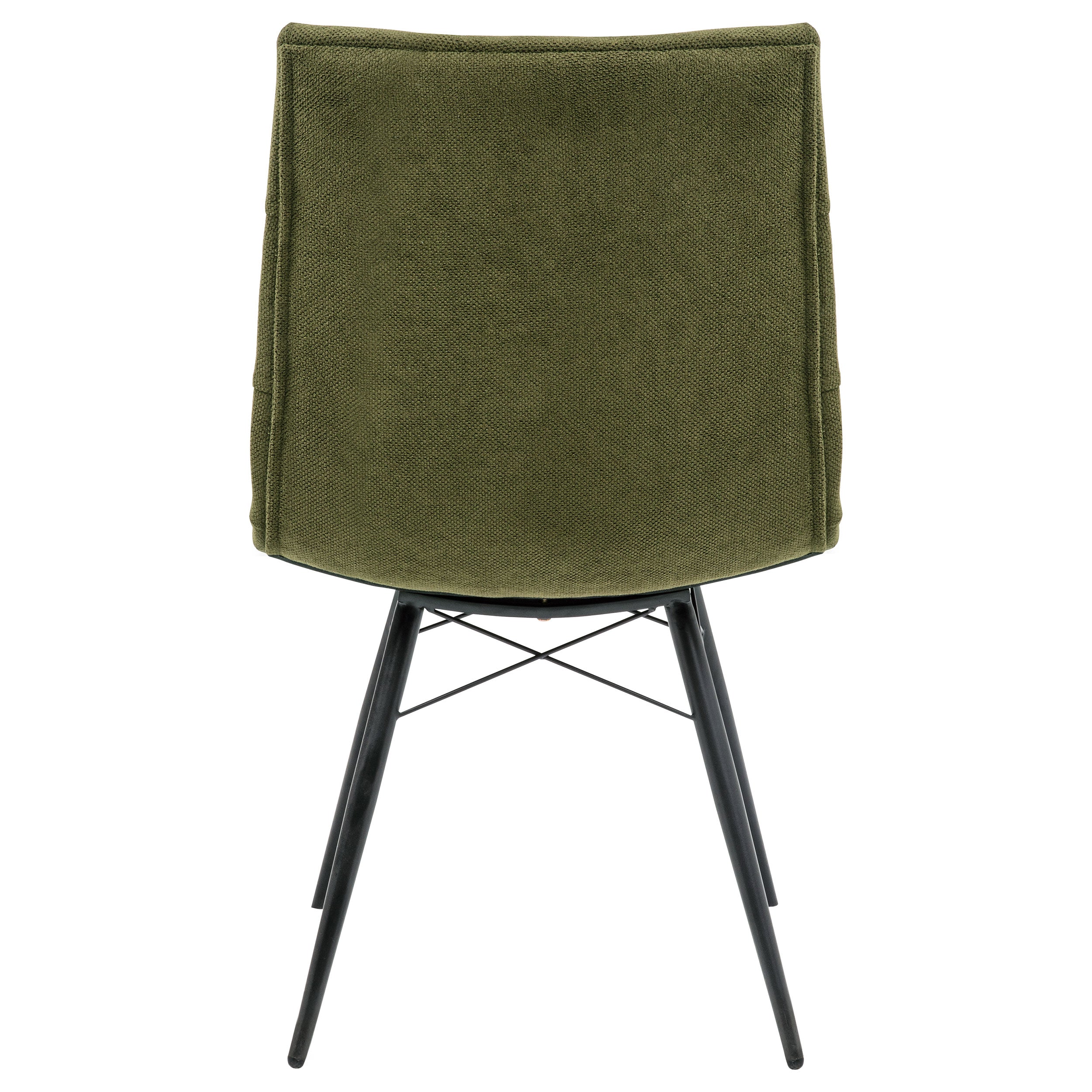 Aiken Fabric Upholstered Dining Side Chair Saddle Forest Green (Set of 4) — view 8