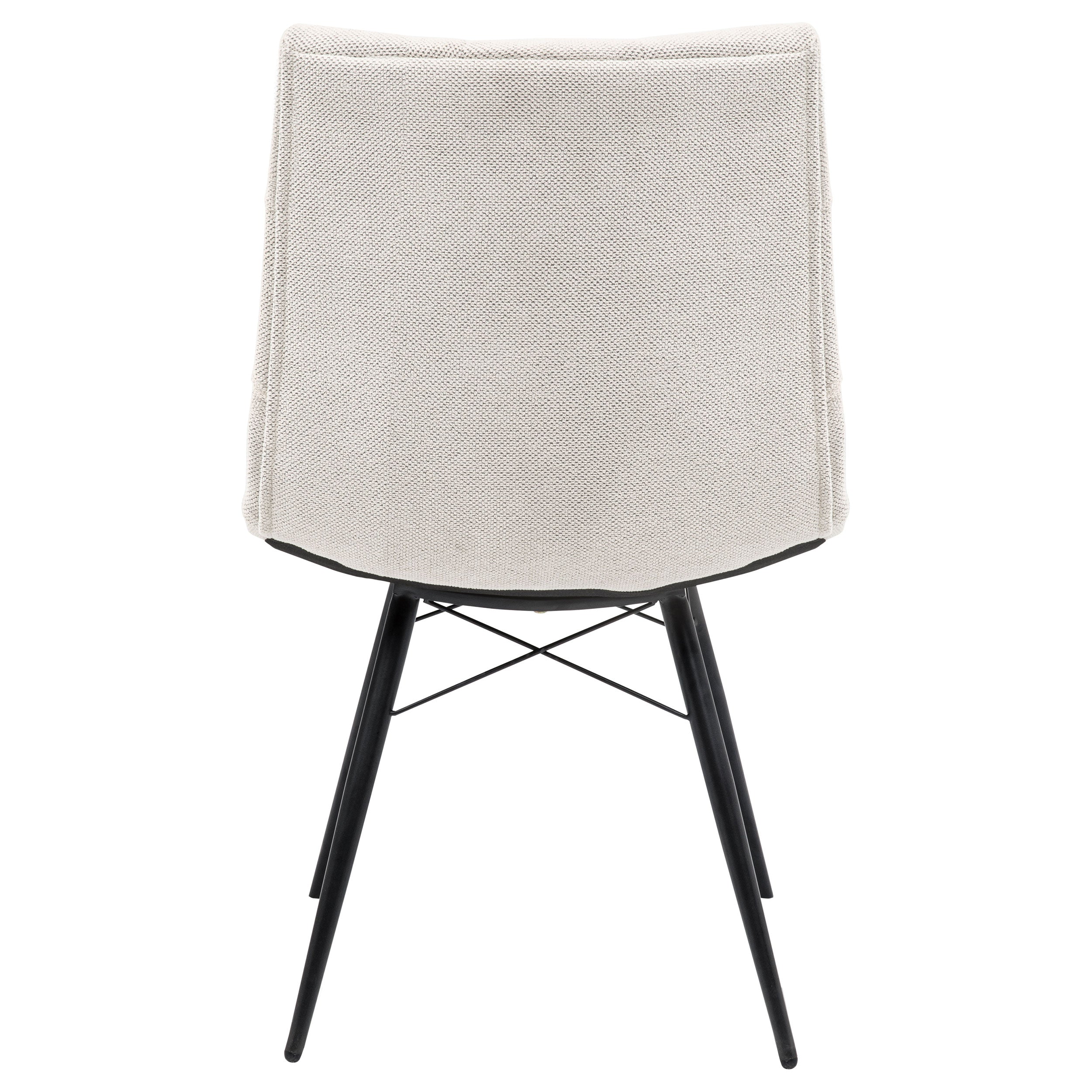 Aiken Fabric Upholstered Dining Side Chair Saddle Stone White (Set of 4) — view 8