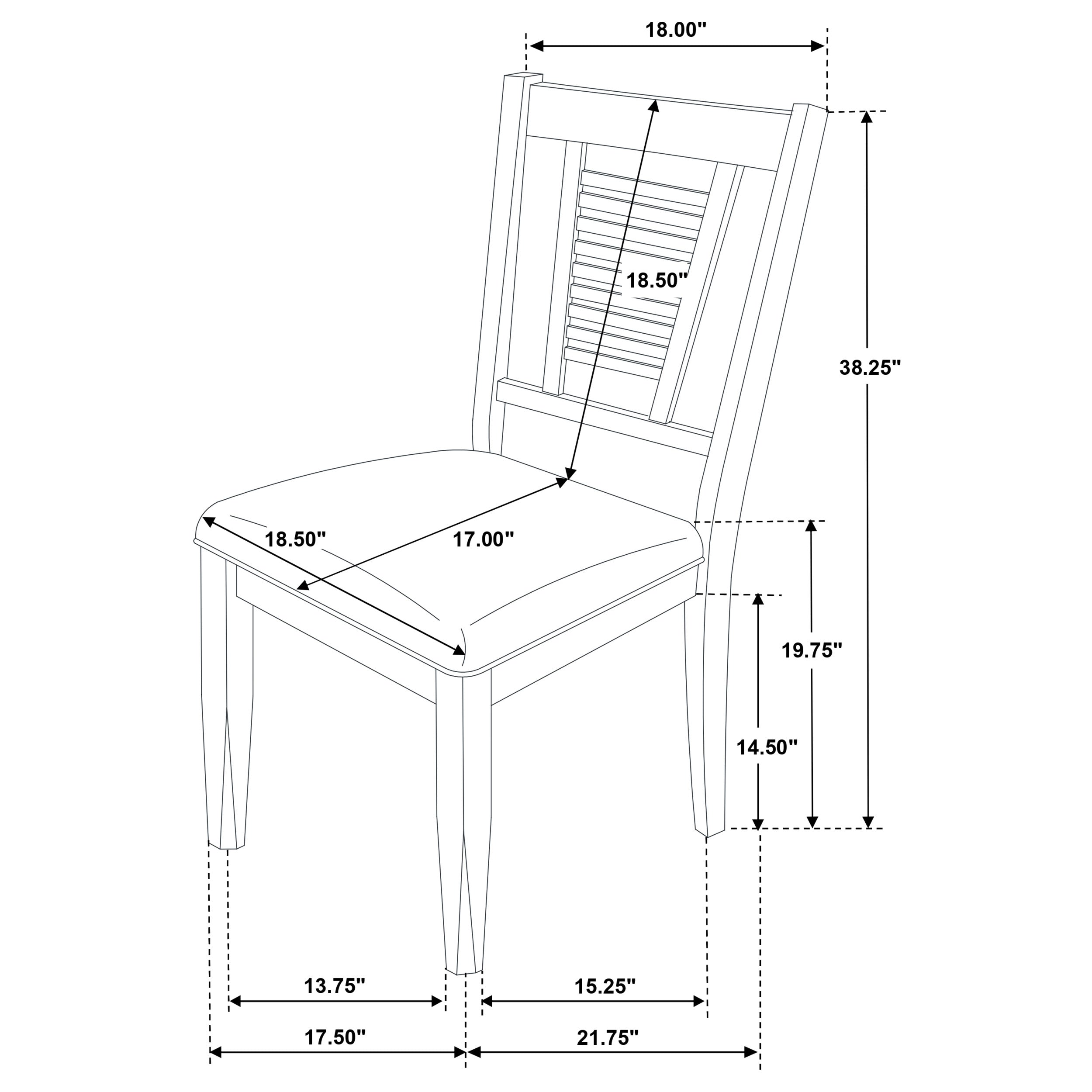 Appleton Wood Dining Side Chair Distressed White (Set of 2) — view 13