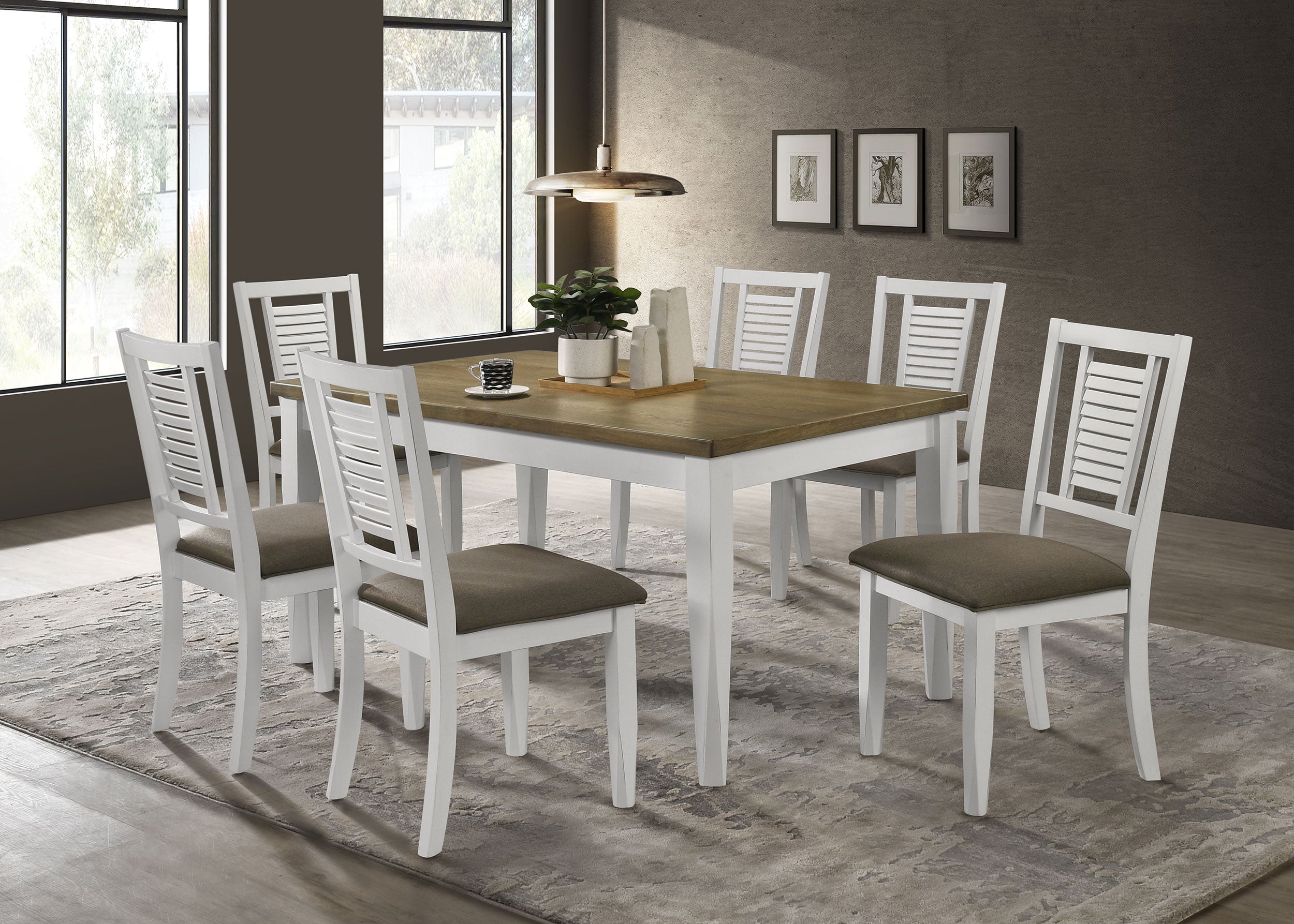 Appleton Wood Dining Side Chair Distressed White (Set of 2) — view 14