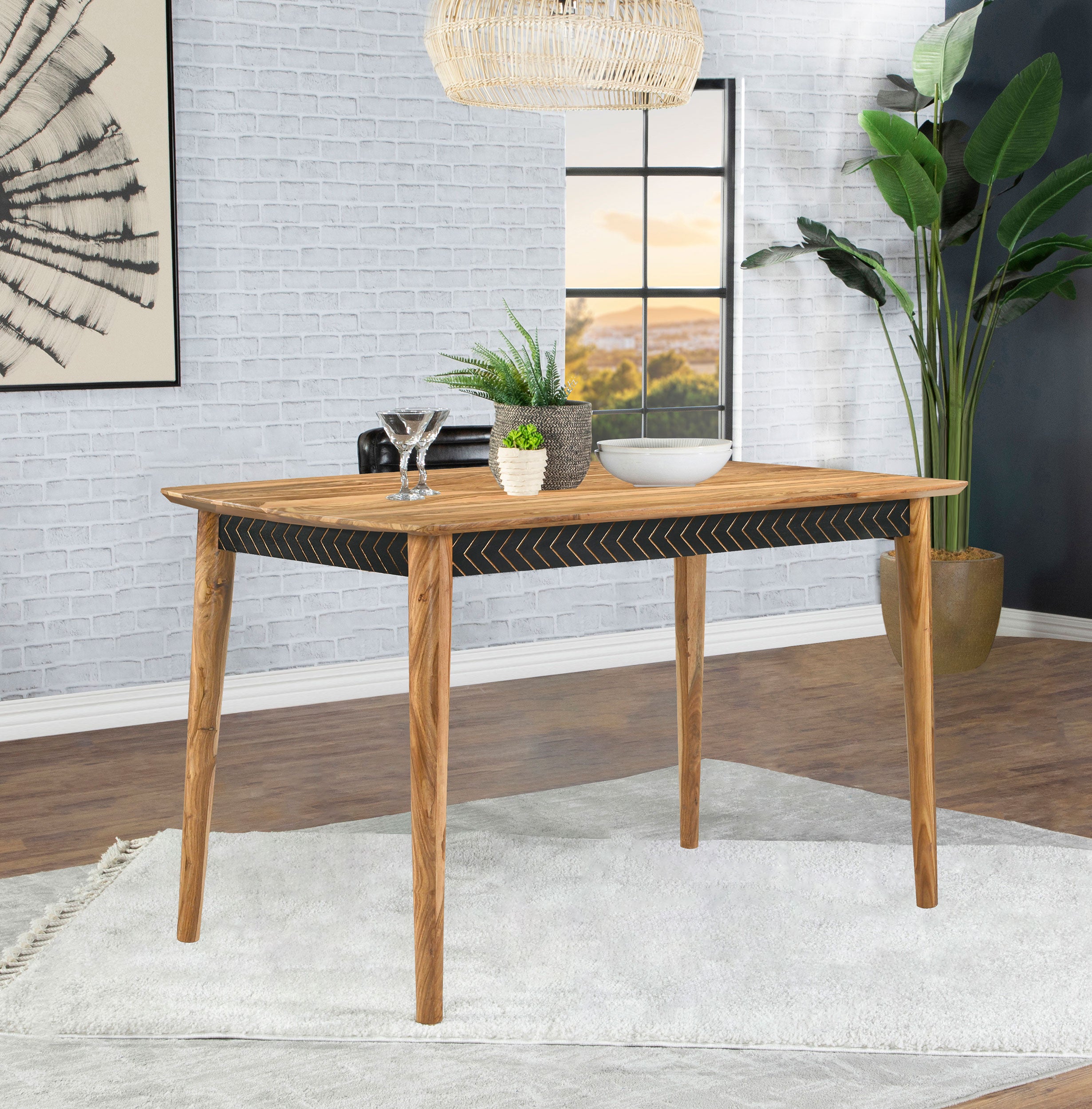 Partridge 60-inch Counter Height Dining Table Sheesham — view 2