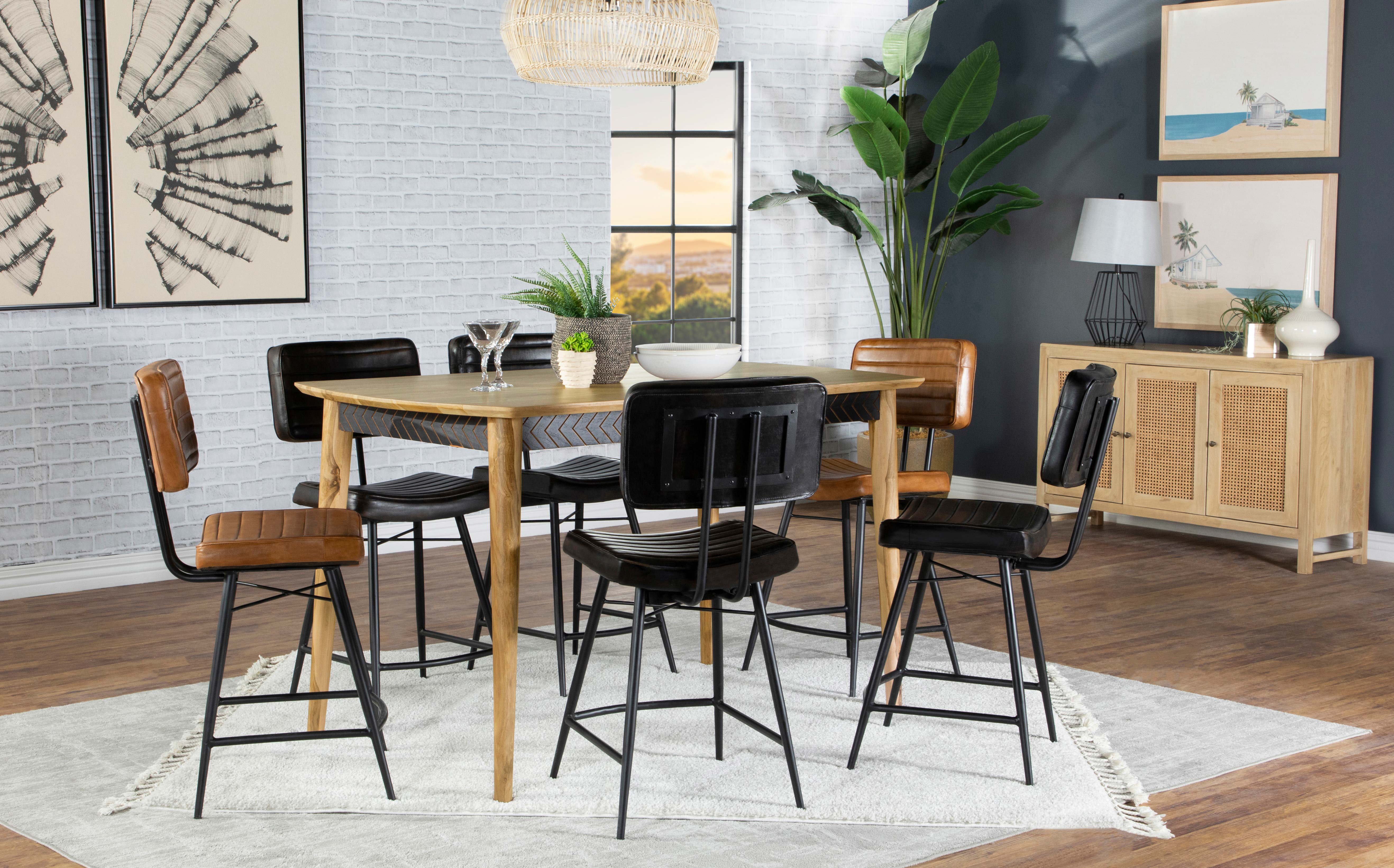 Partridge 60-inch Counter Height Dining Table Sheesham — view 10