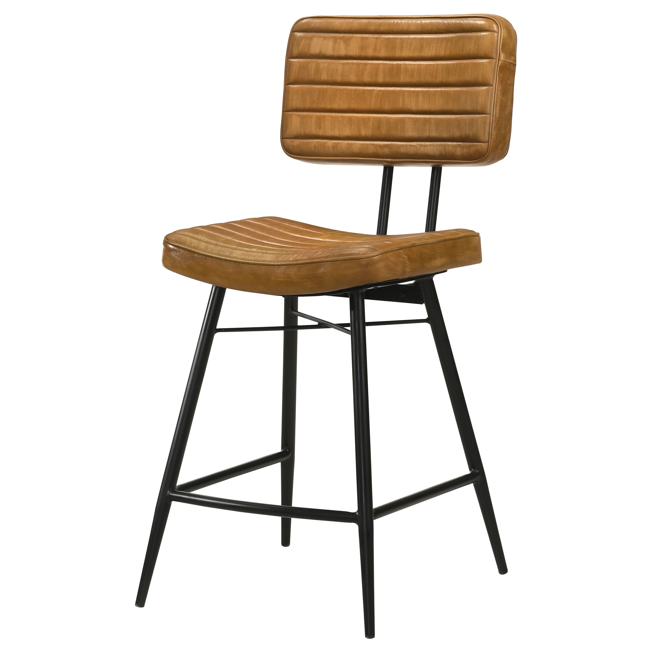 Partridge Leather Counter Chair Antique Camel (Set of 2) — view 5
