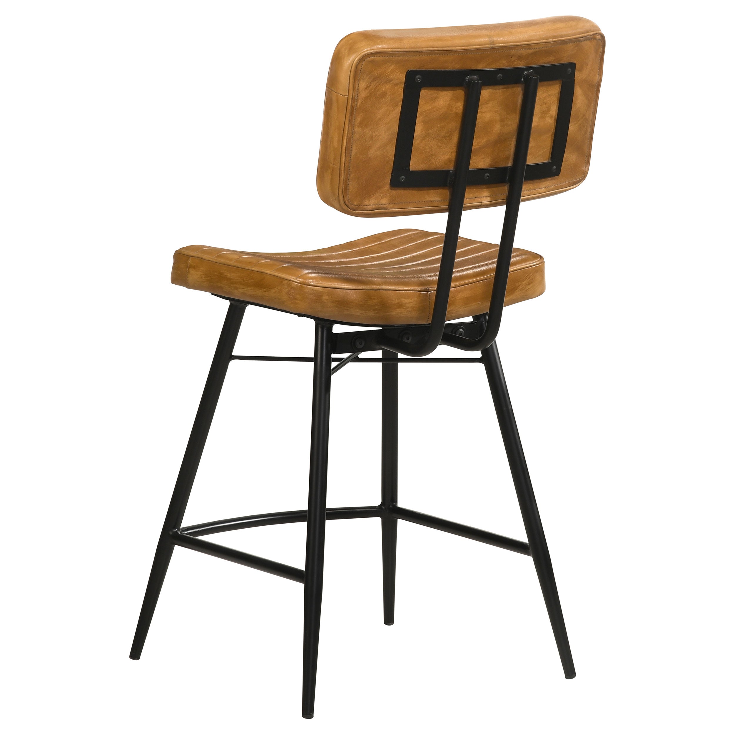 Partridge Leather Counter Chair Antique Camel (Set of 2) — view 7