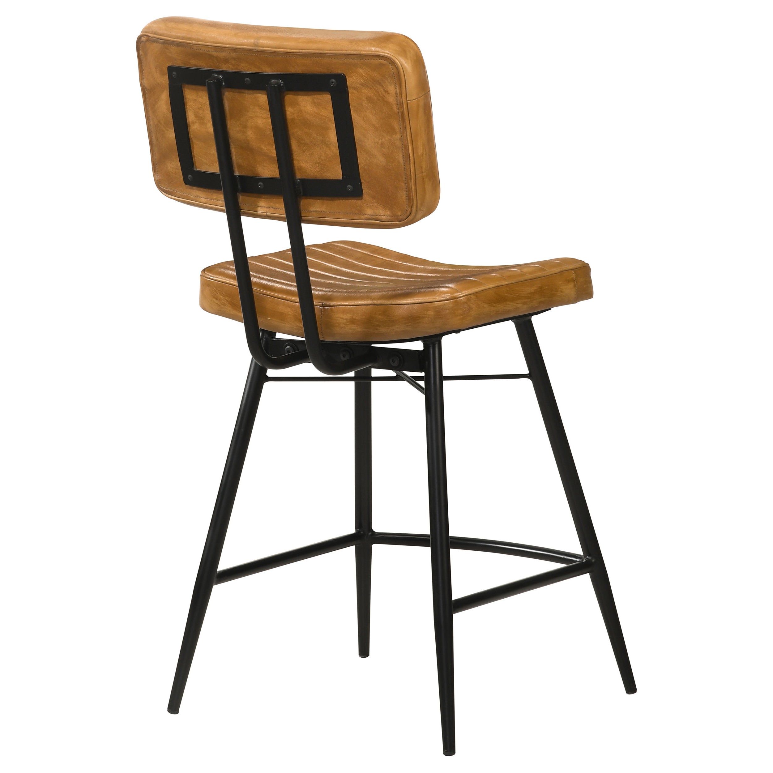 Partridge Leather Counter Chair Antique Camel (Set of 2) — view 8
