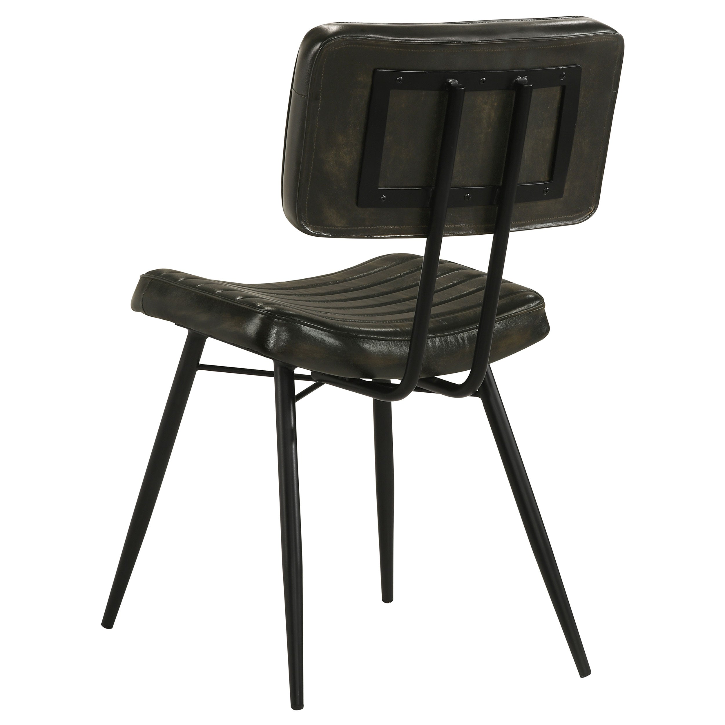 Misty Leather Upholstered Dining Chair Espresso (Set of 2) — view 7
