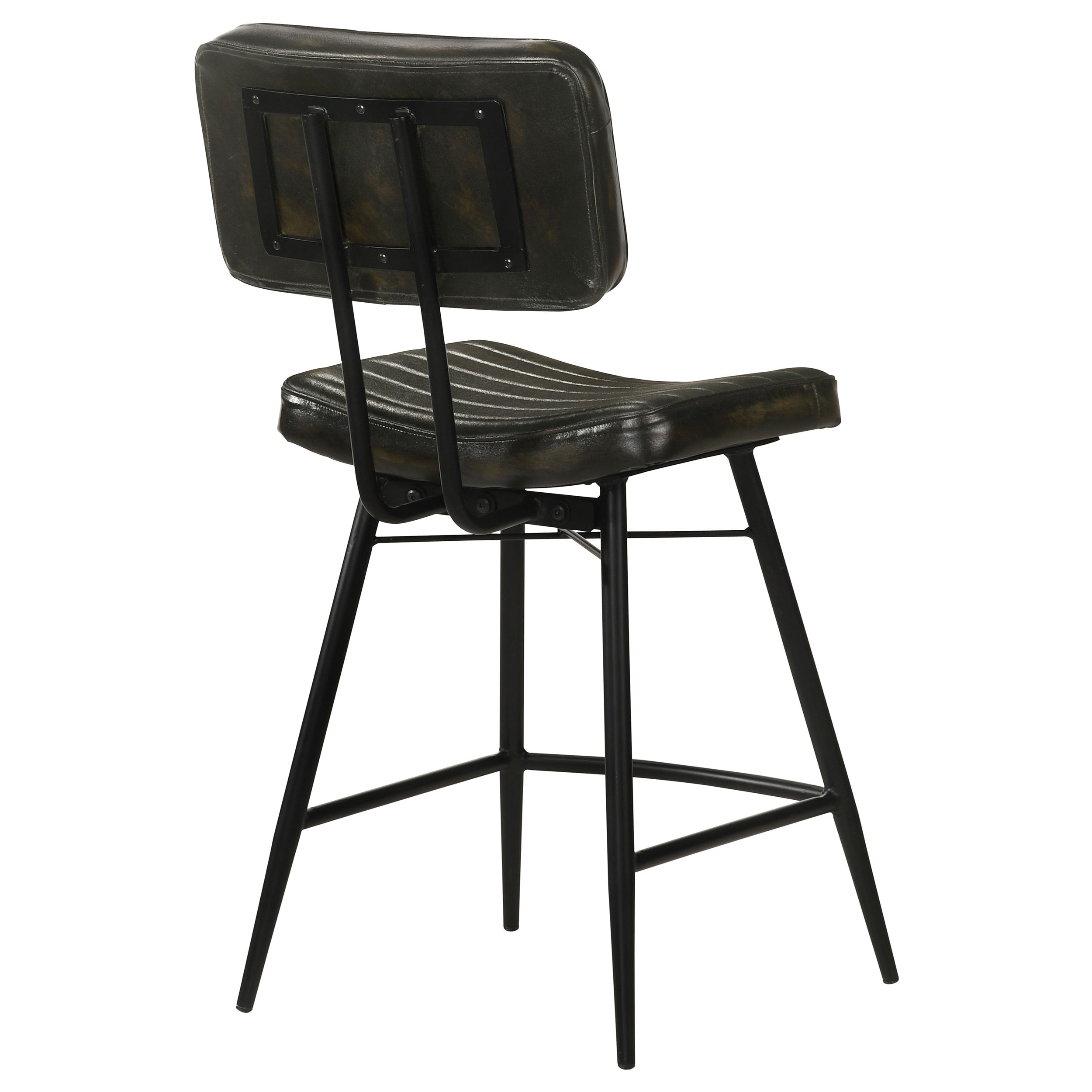 Partridge Leather Counter Chair Antique Espresso (Set of 2) — view 8
