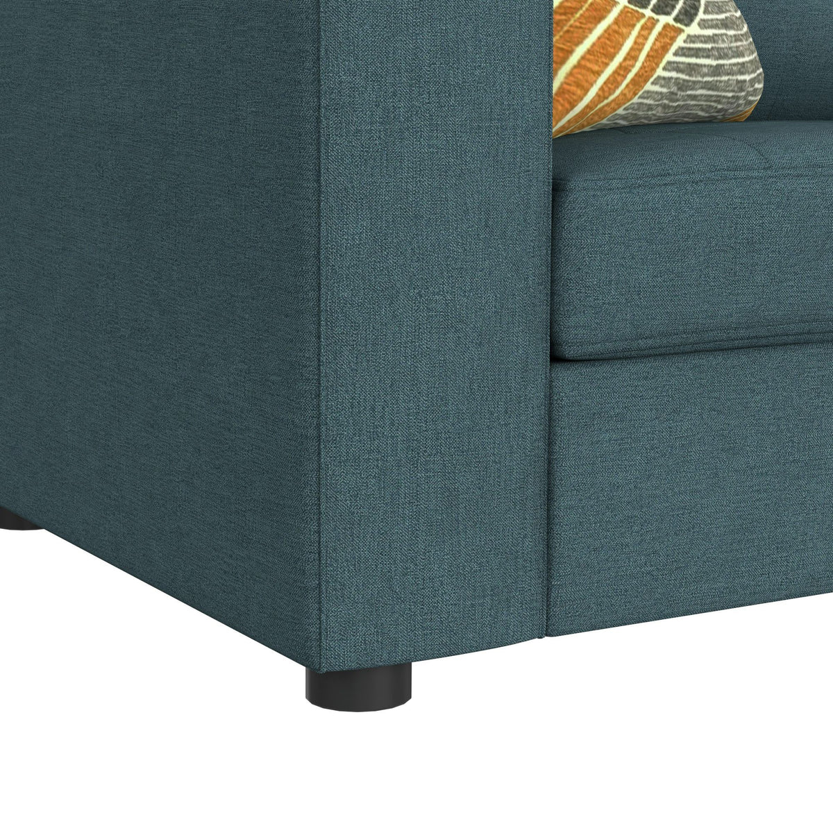Options One Living Room Set Sectional in Blue by Elements International, view 12