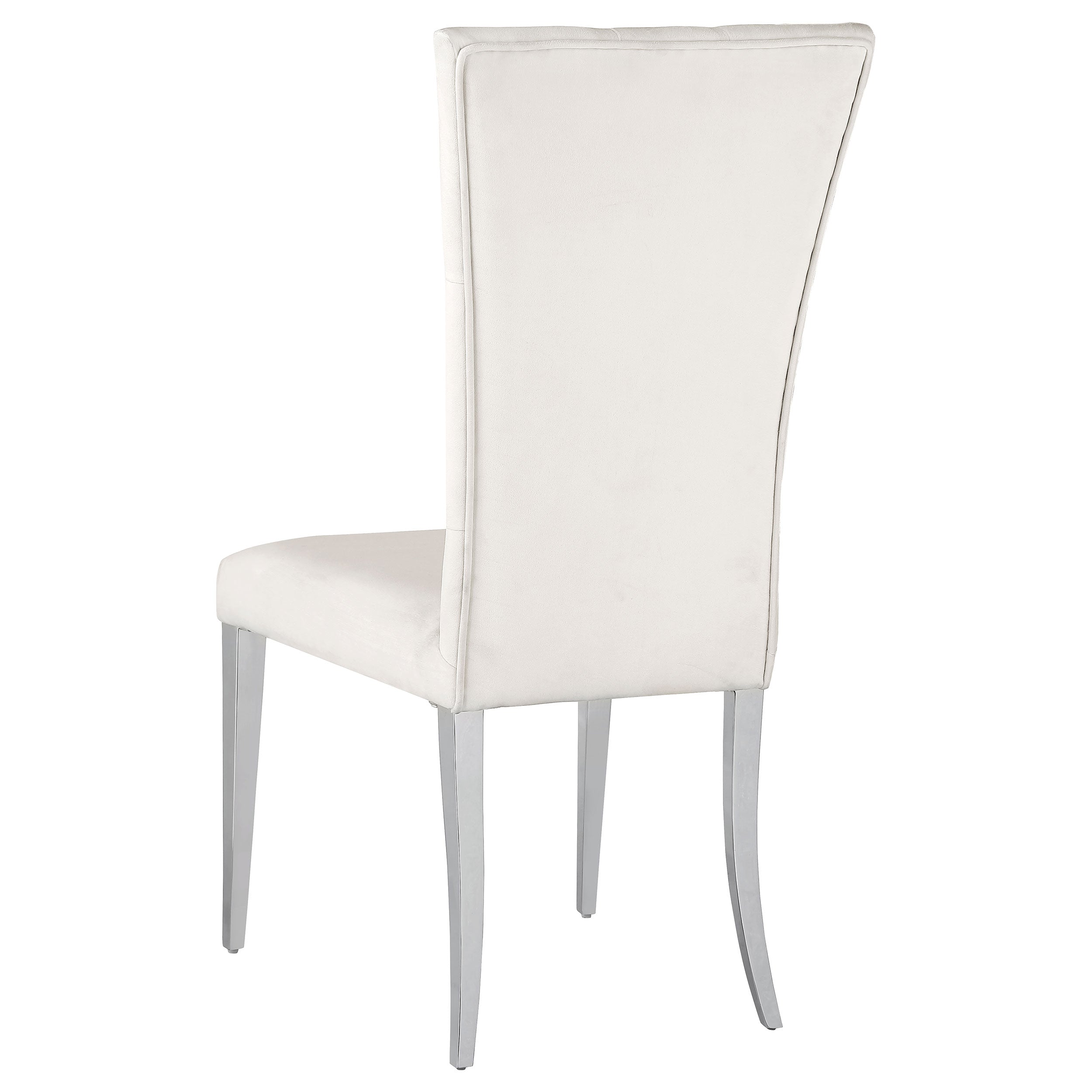 Kerwin Velvet Upholstered Dining Side Chair White (Set of 2) — view 7