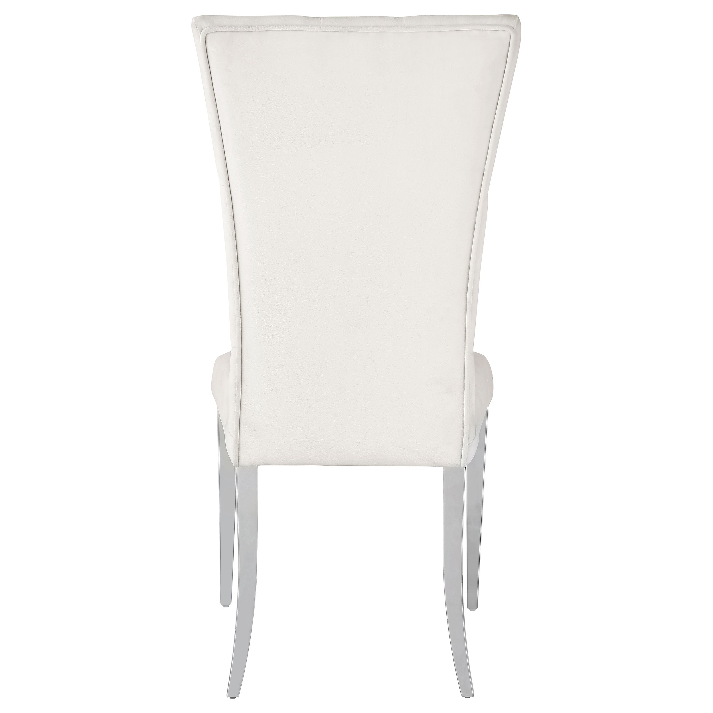 Kerwin Velvet Upholstered Dining Side Chair White (Set of 2) — view 8