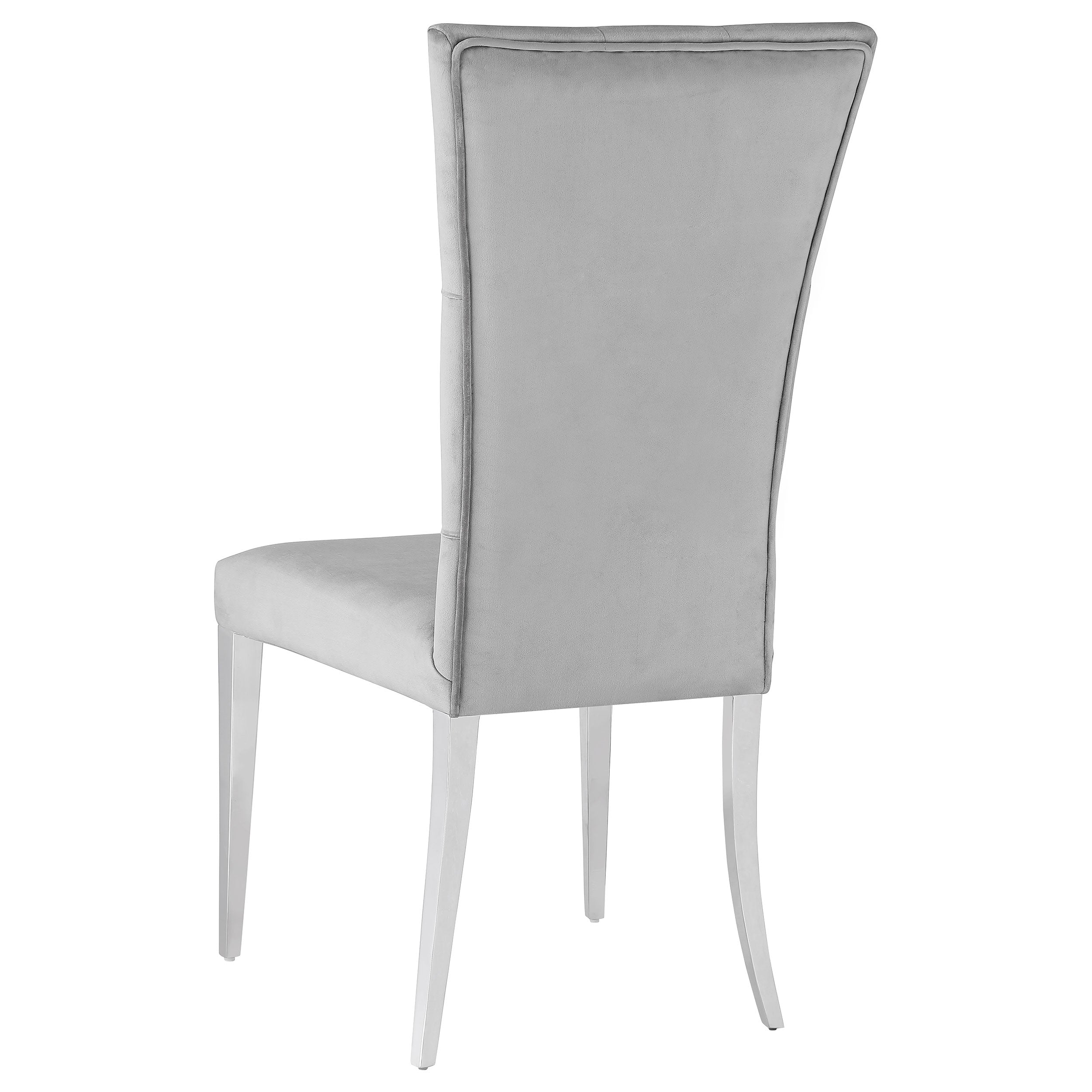 Kerwin Velvet Upholstered Dining Side Chair Grey (Set of 2) — view 7