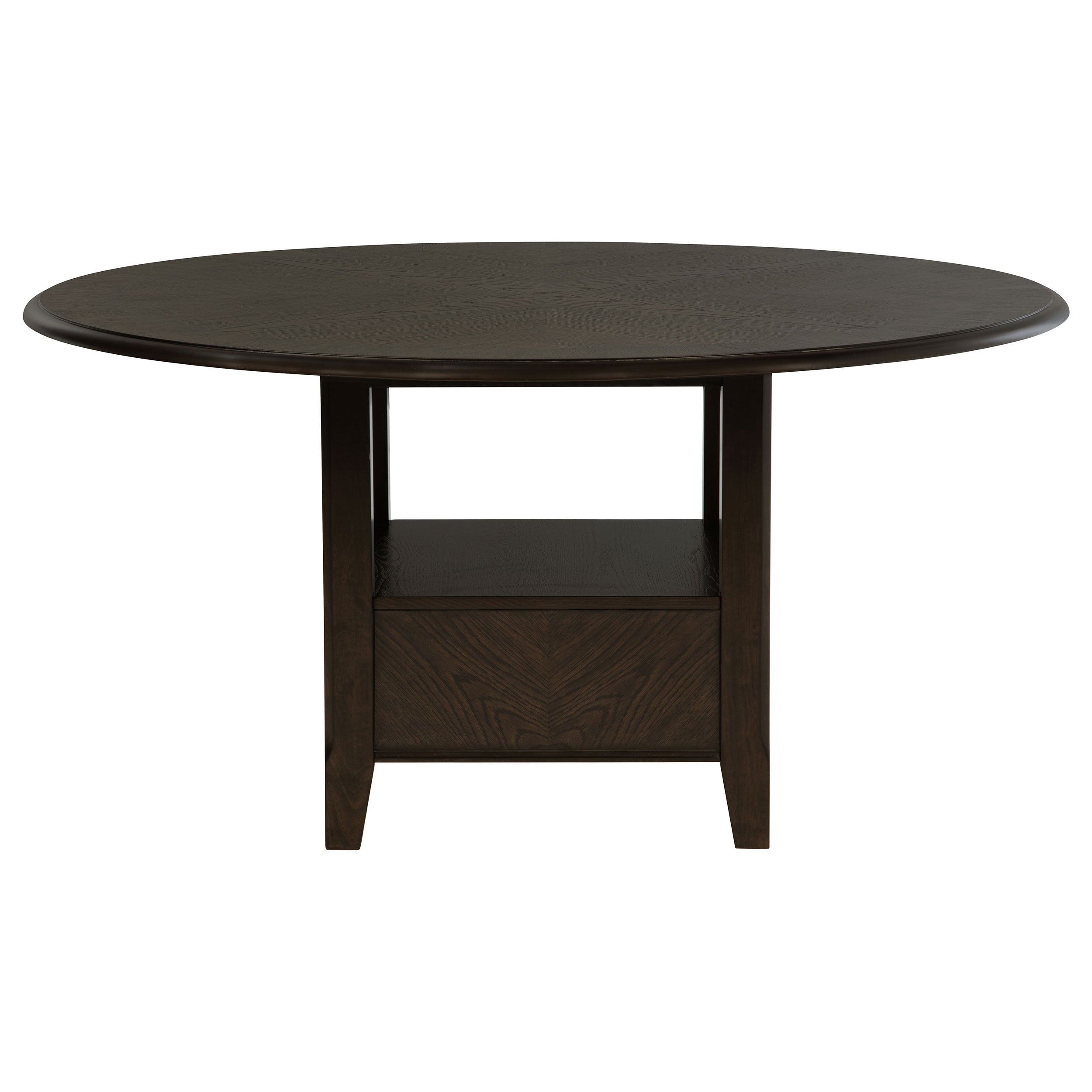 Twyla 5-piece 60-inch Round Wood Dining Table Set Dark Cocoa — view 4