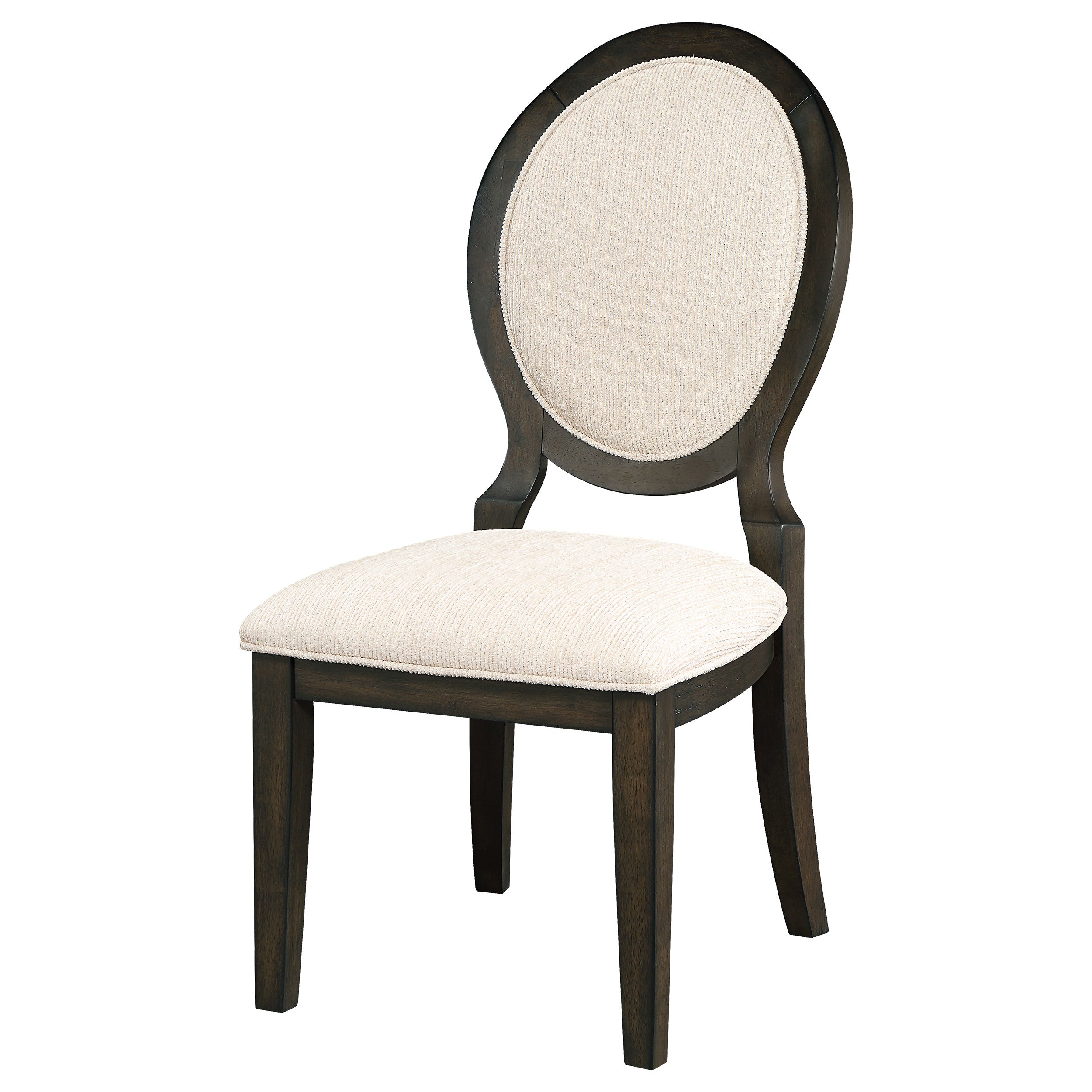 Twyla Oval Back Dining Side Chair Dark Cocoa (Set of 2) — view 5