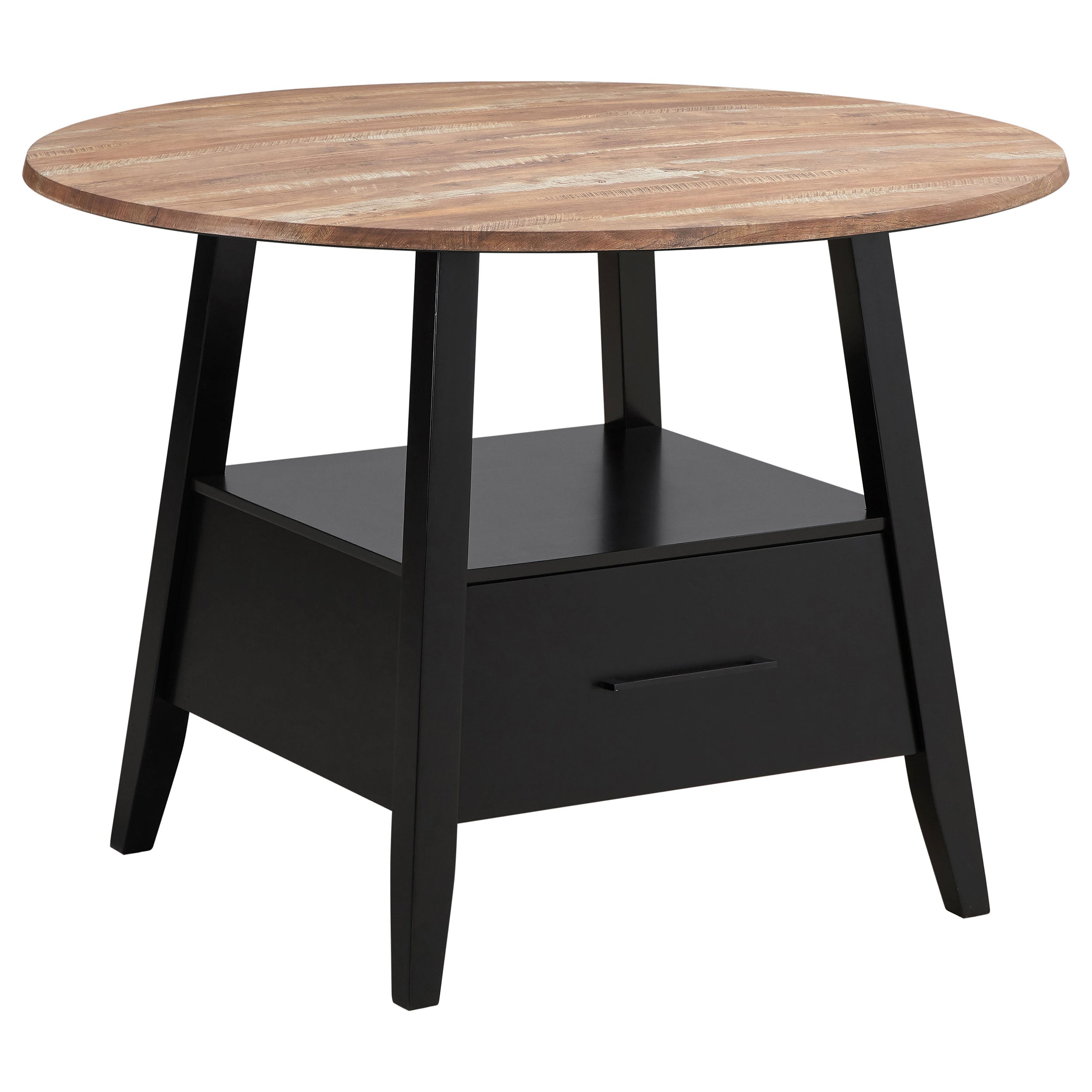 Gibson Round 50-inch Counter Height Dining Table Yukon Oak — view 1