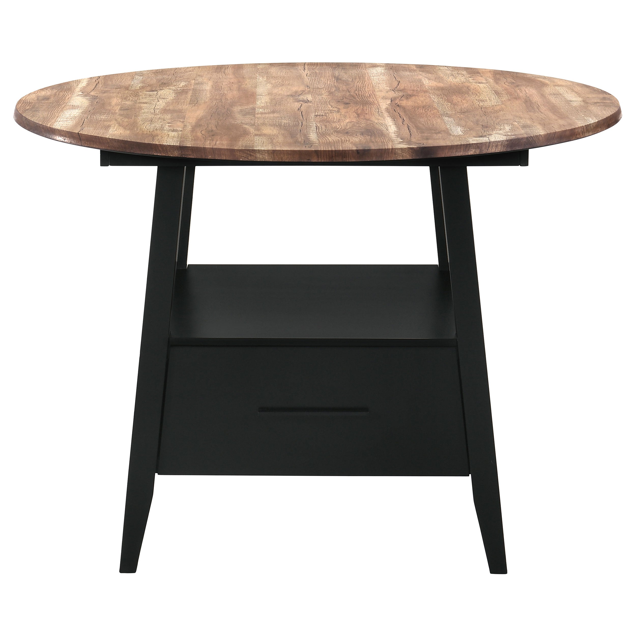 Gibson Round 50-inch Counter Height Dining Table Yukon Oak — view 4