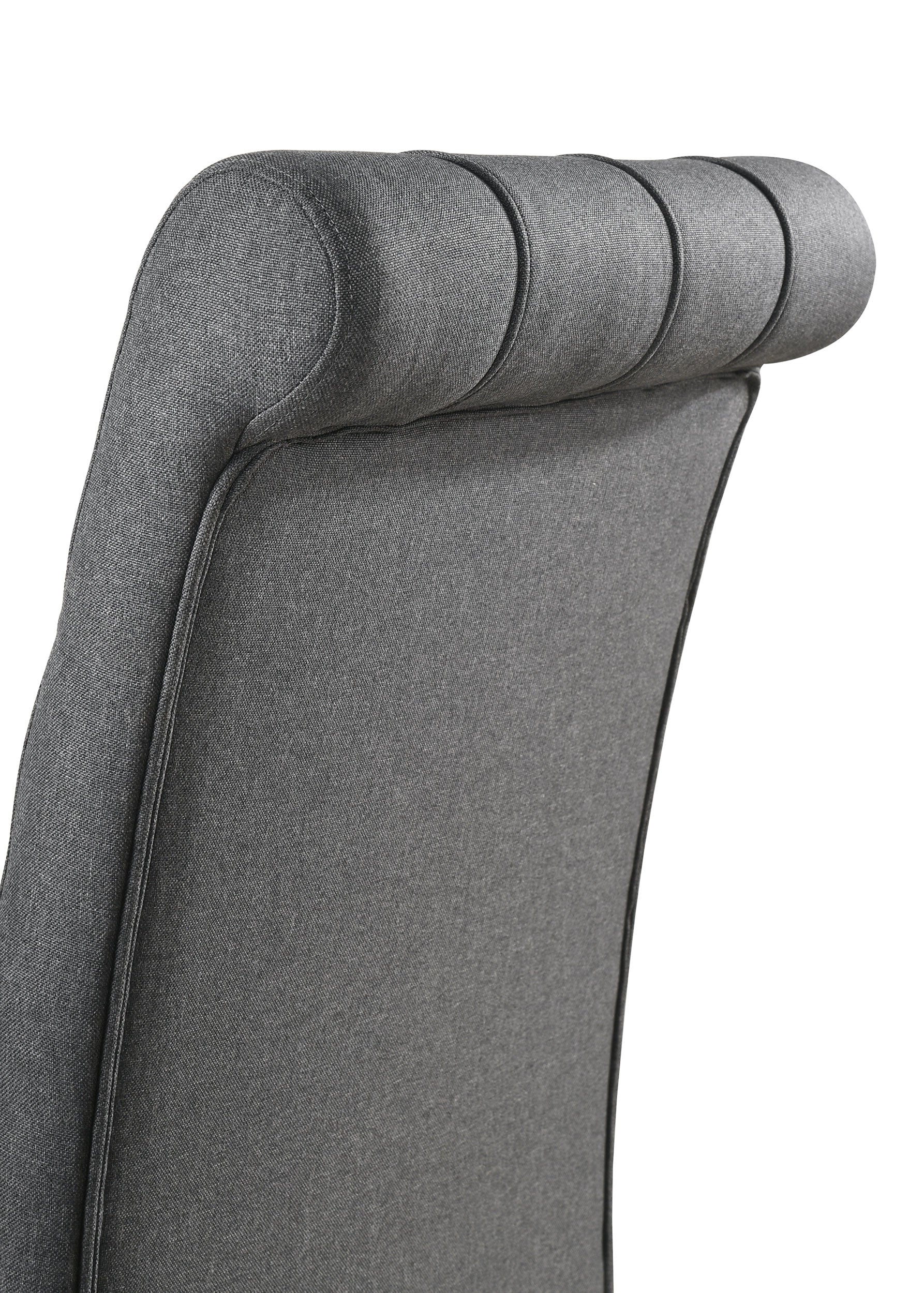 Alana Fabric Upholstered Dining Side Chair Grey (Set of 2) — view 10