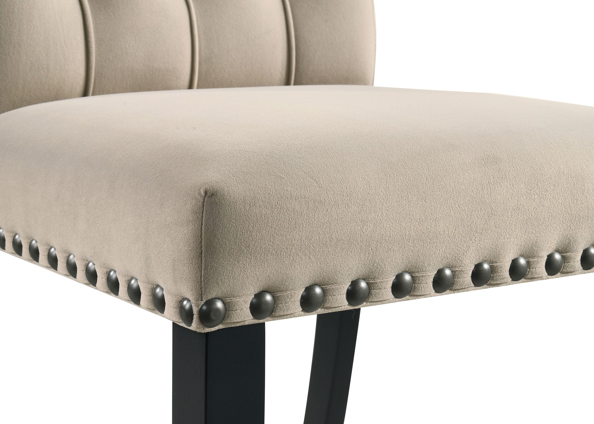 Alana Velvet Upholstered Dining Side Chair Sand (Set of 2) — view 10