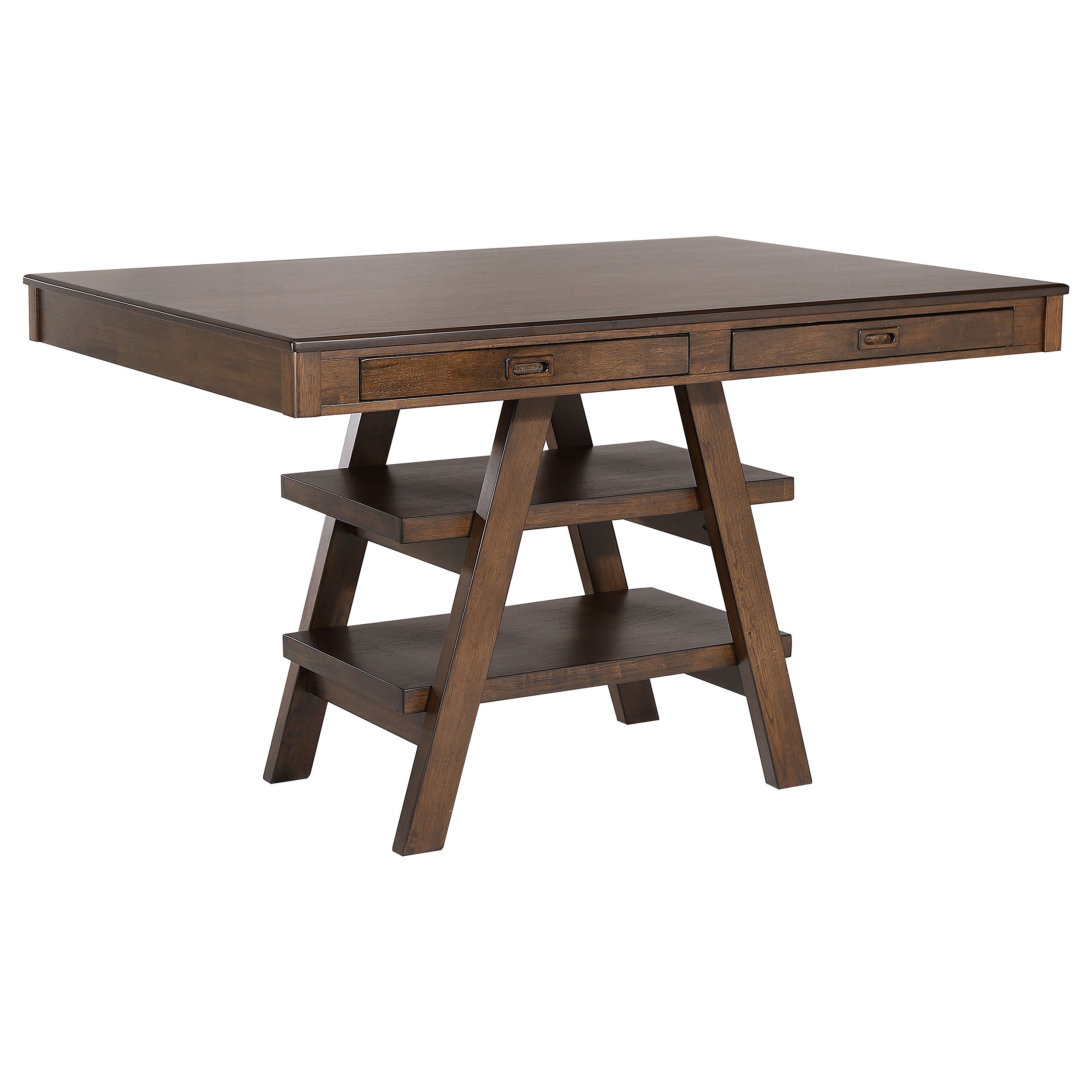 Dewey 5-piece Rectangular Dining Table Set Walnut — view 3