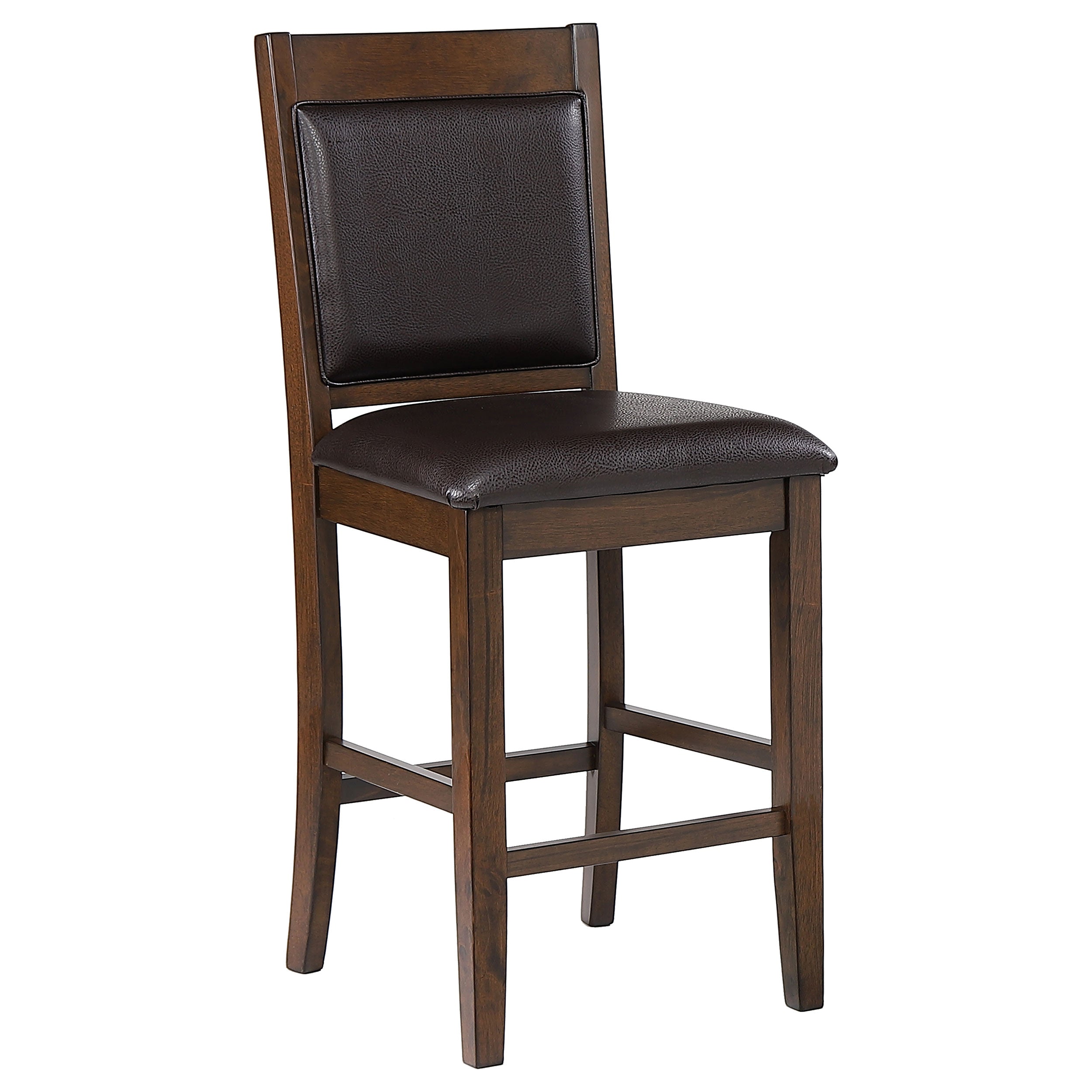 Dewey Upholstered Counter Chair Walnut (Set of 2) — view 3