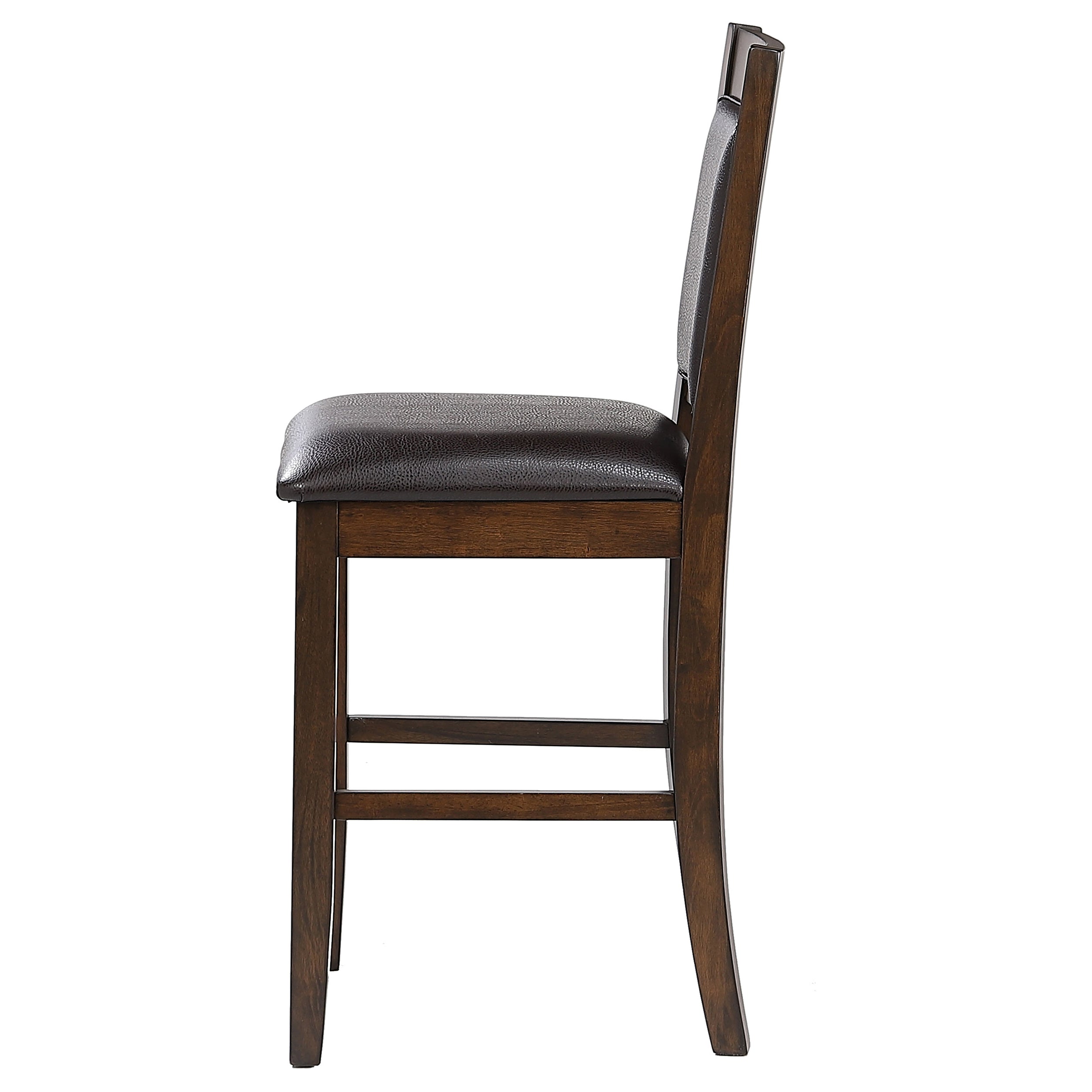 Dewey Upholstered Counter Chair Walnut (Set of 2) — view 6