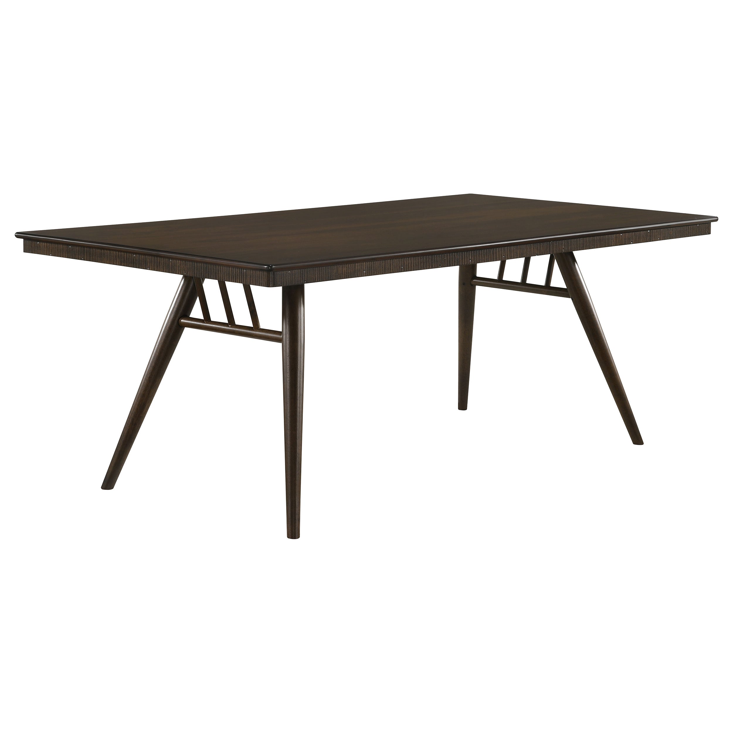Wes 5-piece Rectangular Dining Table Set Dark Walnut — view 3