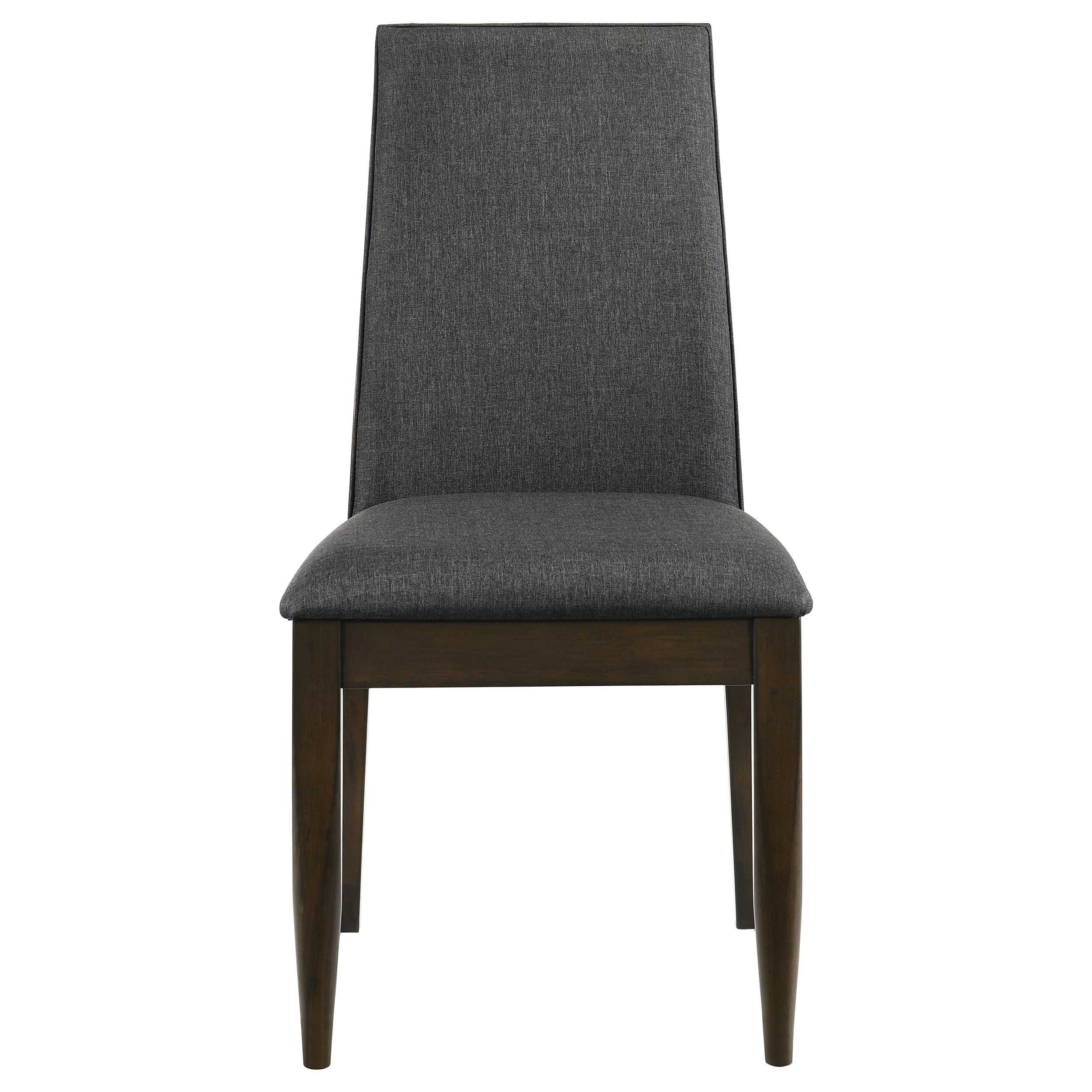 Wes Upholstered Dining Side Chair Dark Walnut (Set of 2) — view 4