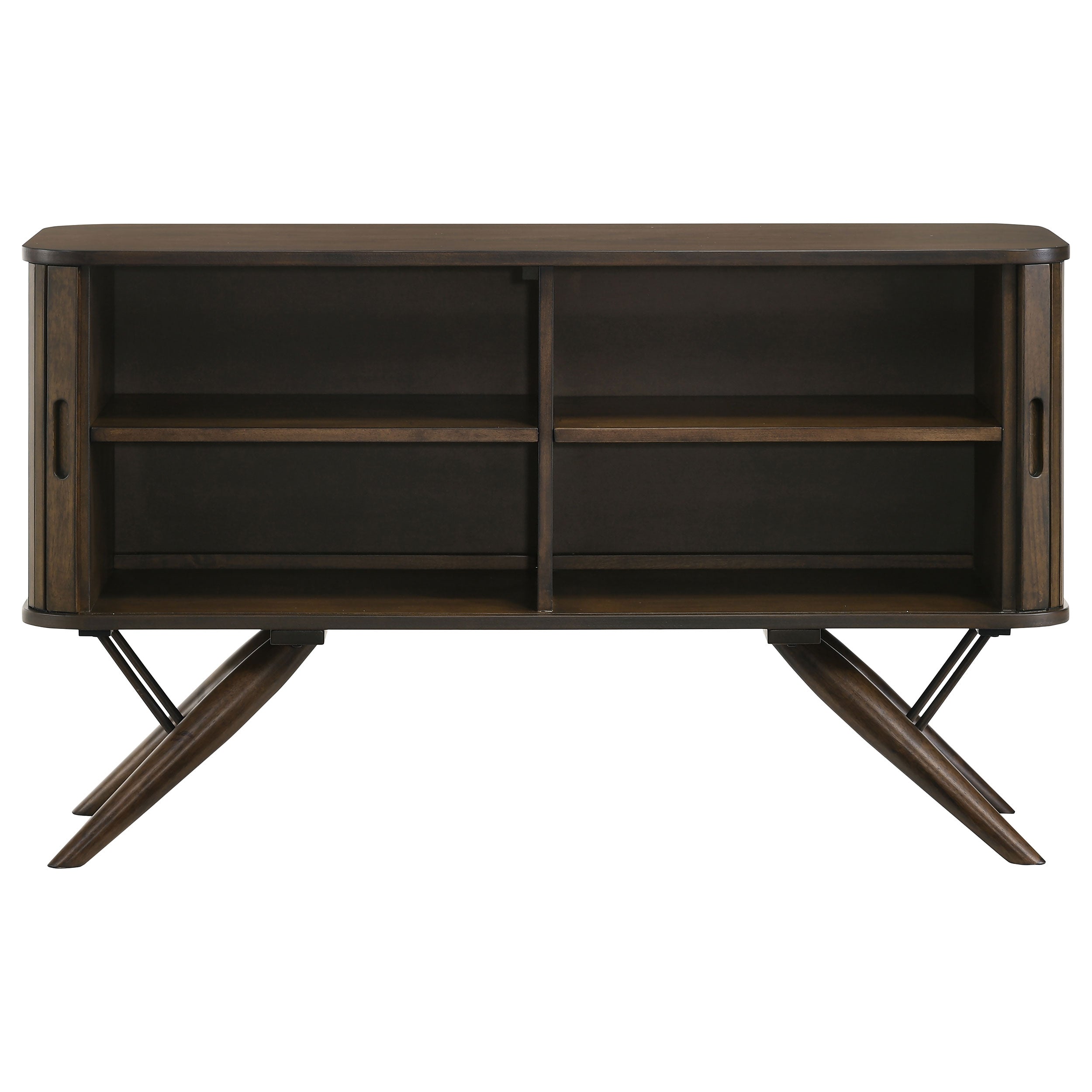 Wes 2-door Sideboard Buffet Storage Cabinet Dark Walnut — view 4