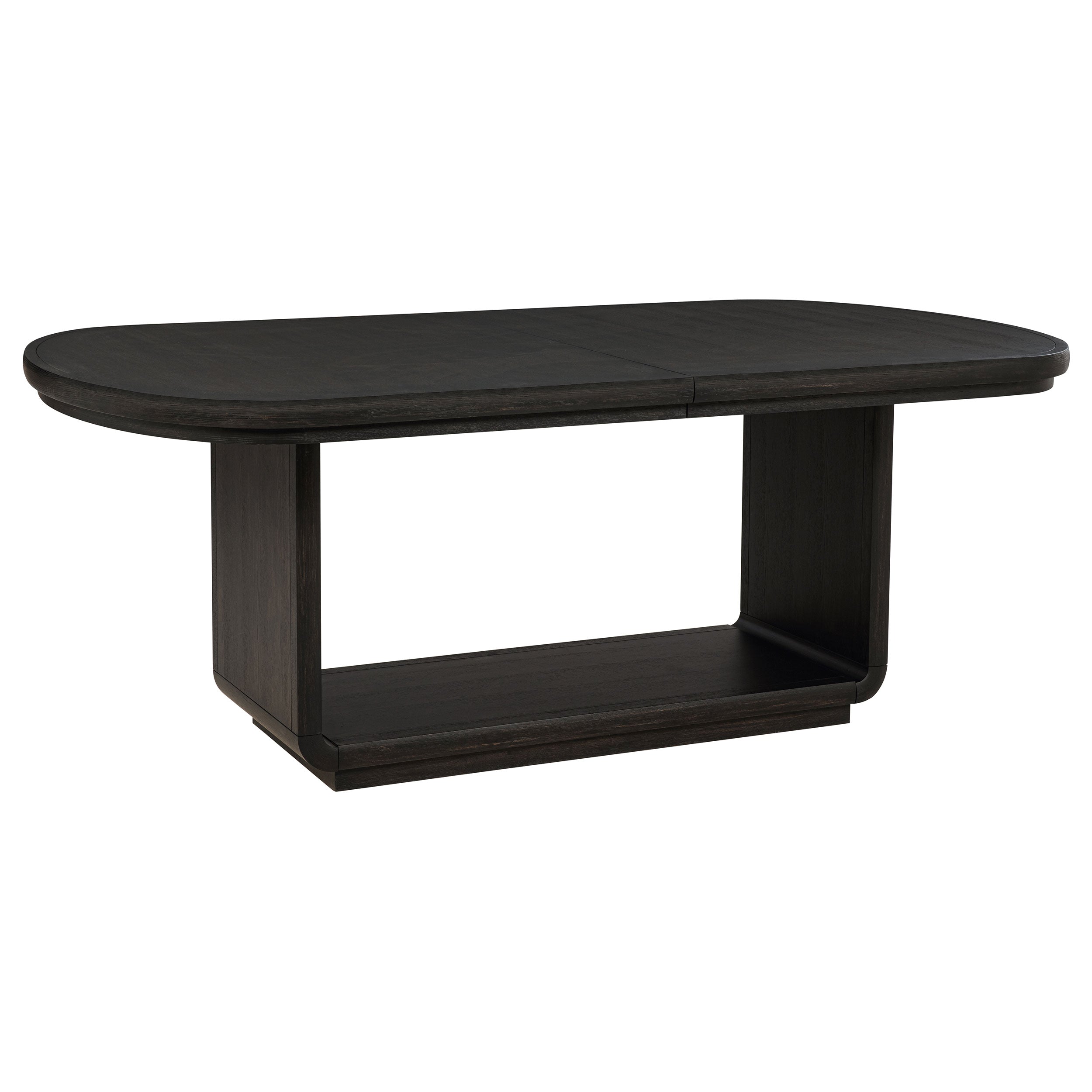 Leandro 78-inch Extension Dining Room Table Burnished Black — view 4
