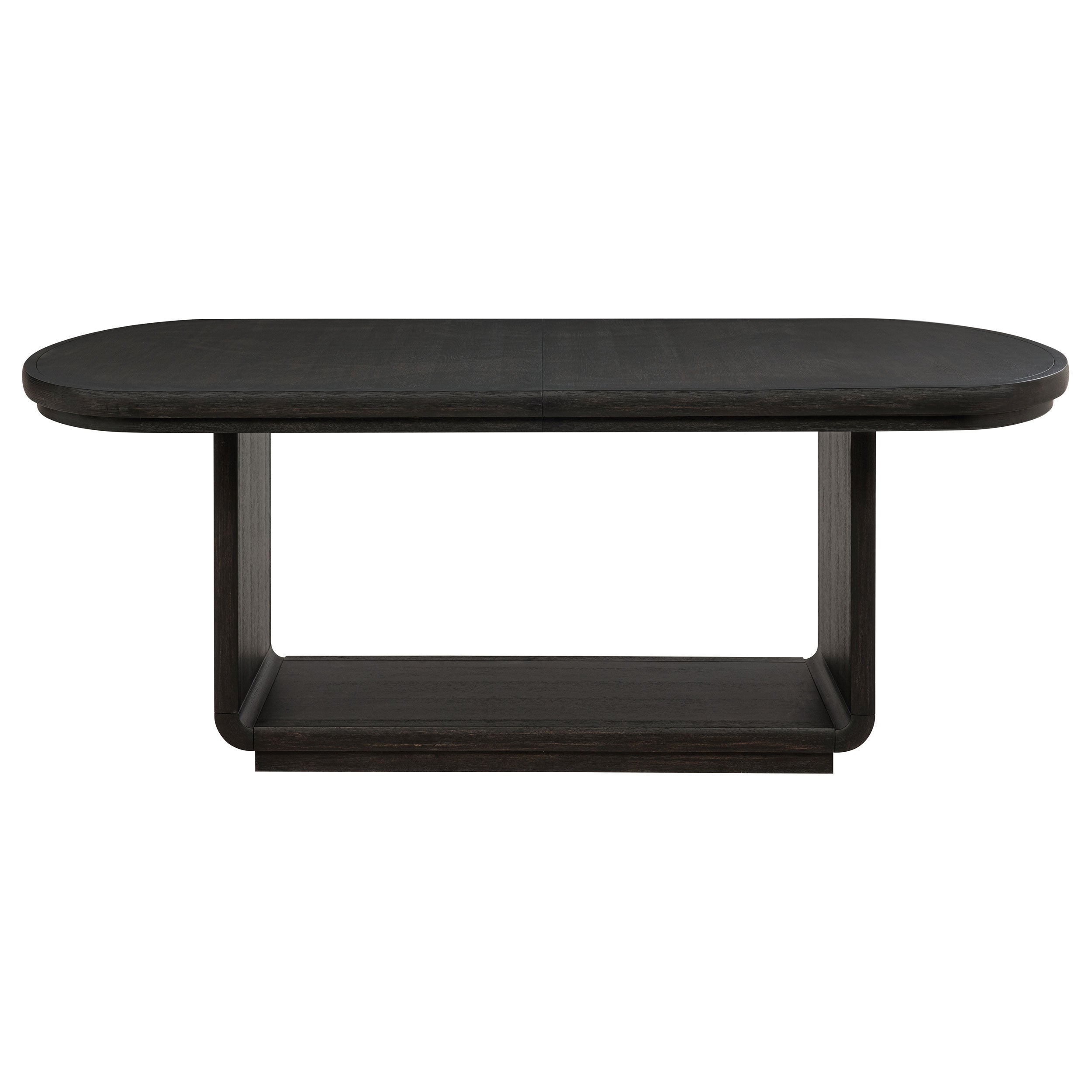 Leandro 78-inch Extension Dining Room Table Burnished Black — view 6