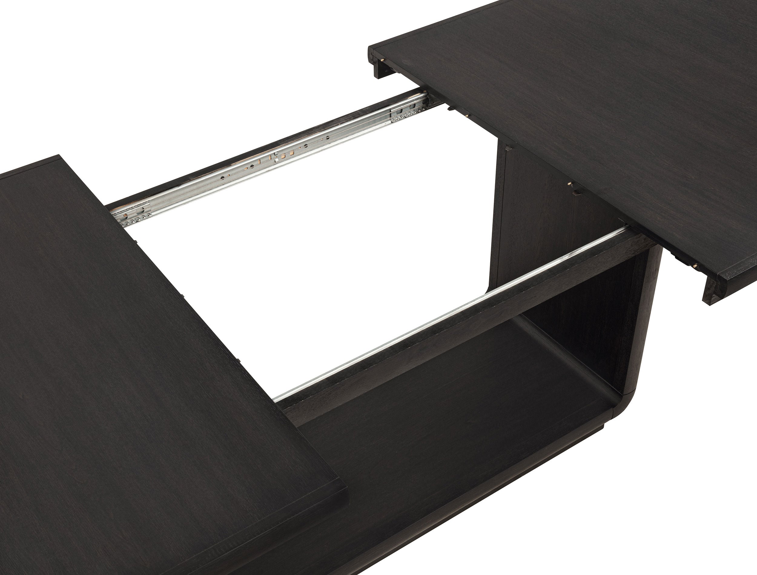 Leandro 78-inch Extension Dining Room Table Burnished Black — view 11