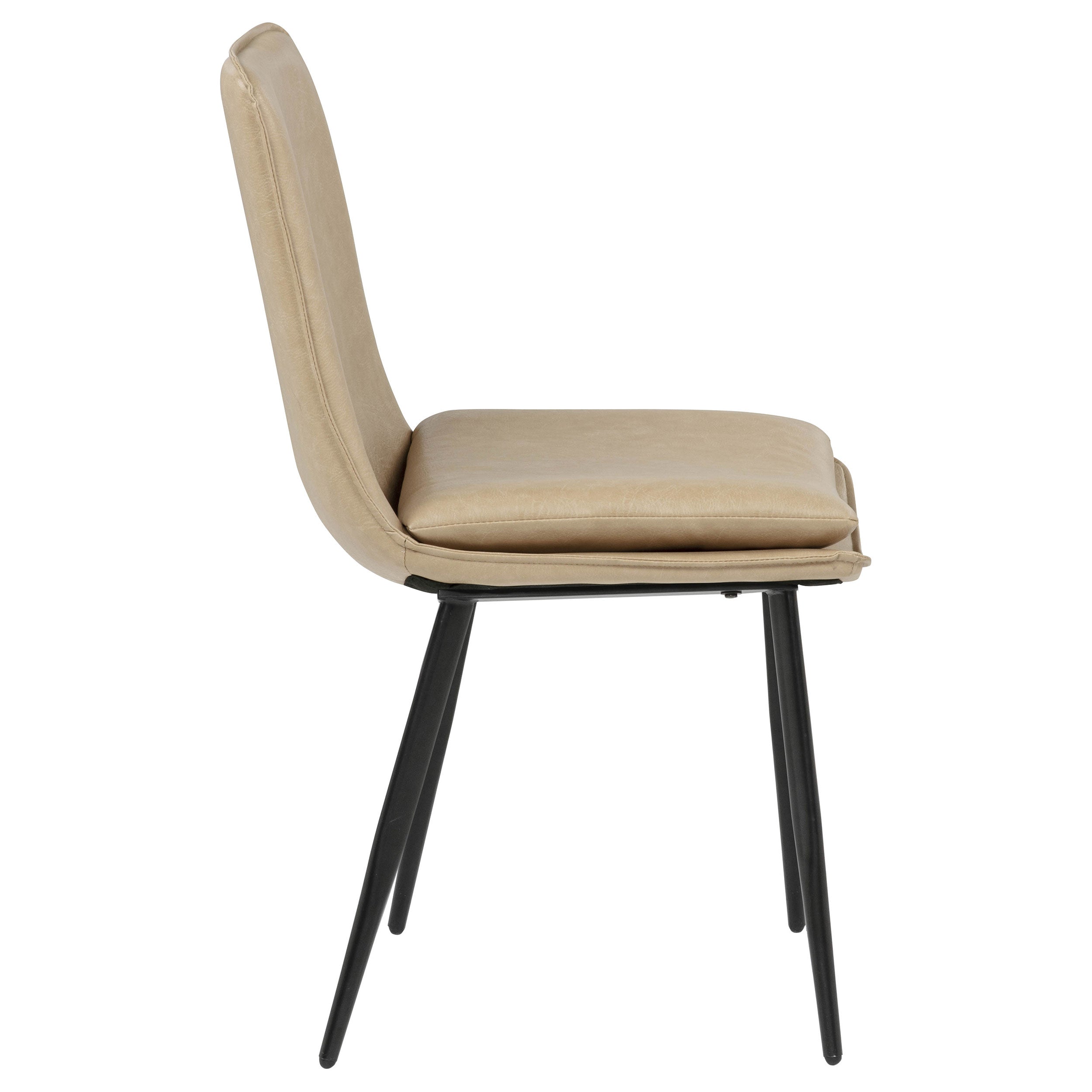 Ortega Upholstered Dining Side Chair Tan (Set of 2) — view 10