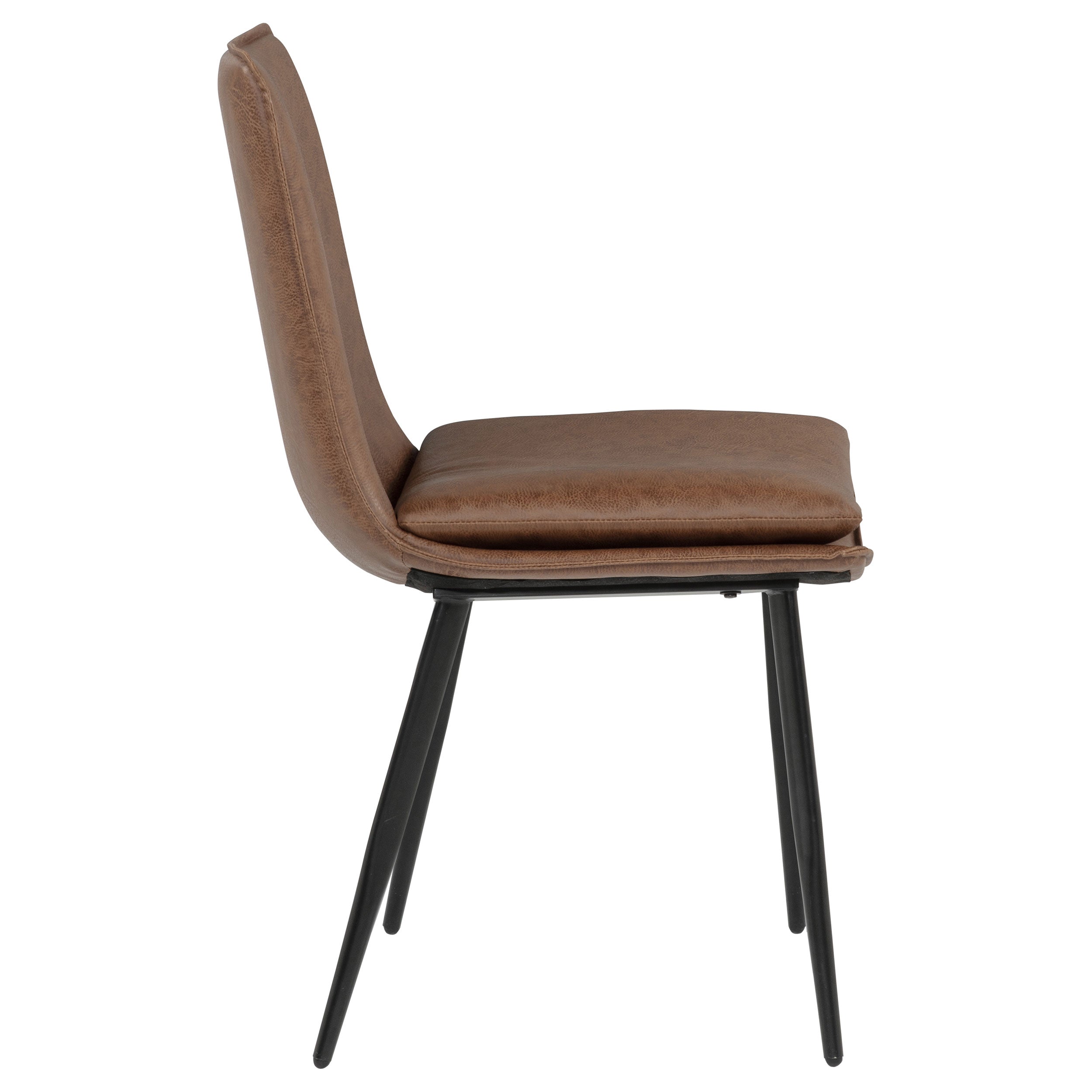 Ortega Upholstered Dining Side Chair Coffee (Set of 2) — view 10