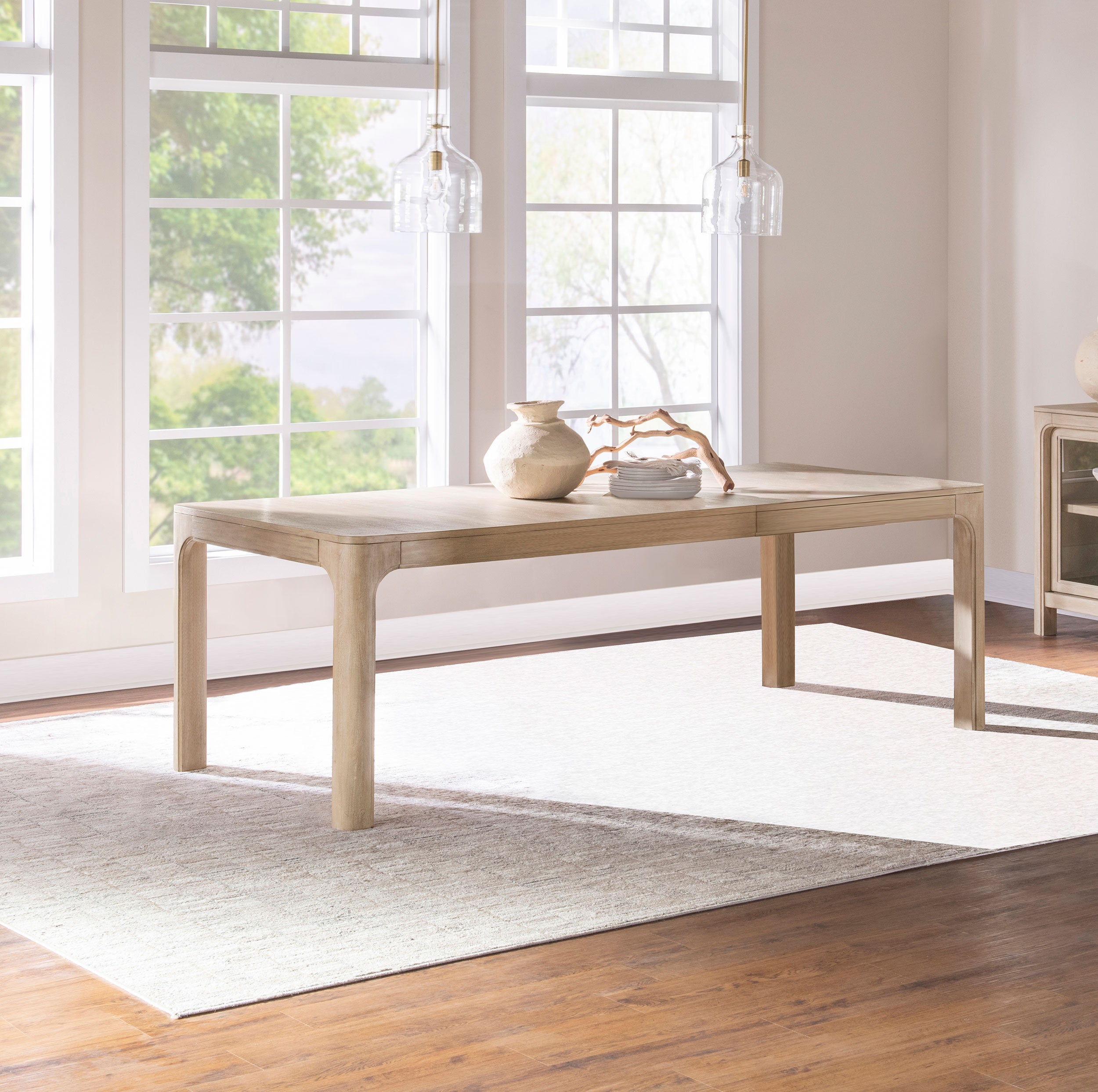 Solano 90-inch Extension Dining Table Weathered Mango — view 2